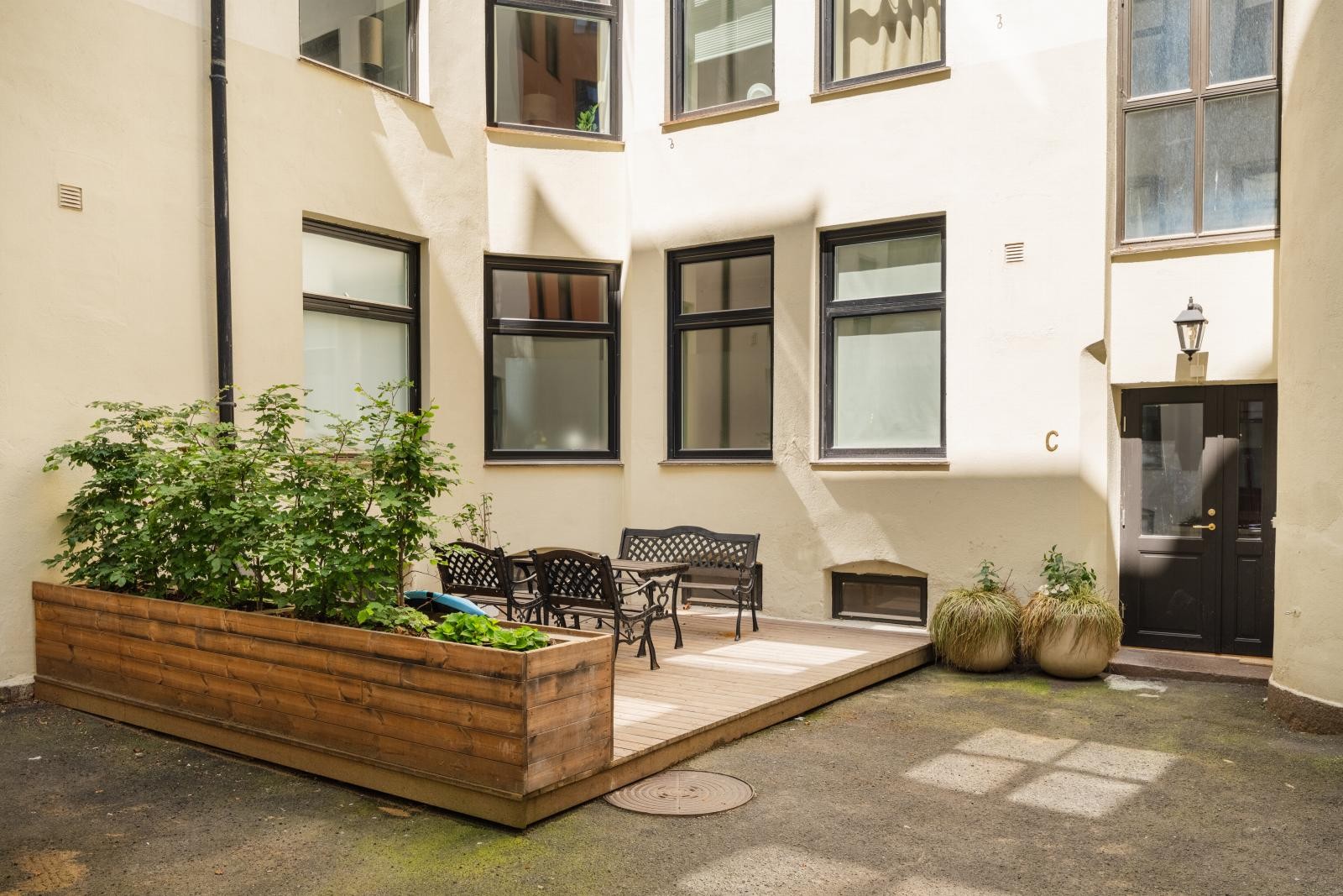 Indre gårdsrom til sameiet og borettslaget Galleribilde