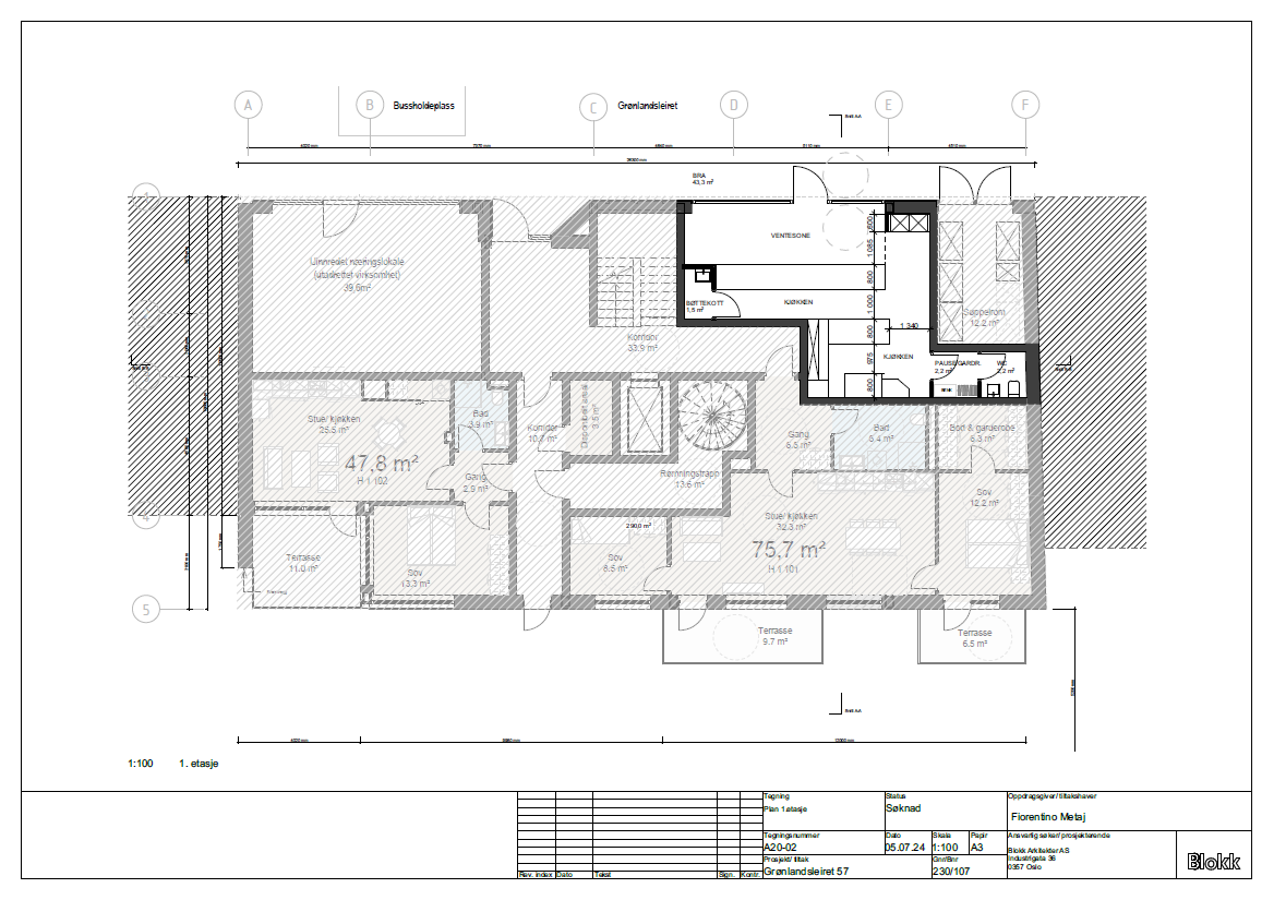 Plantegning Galleribilde
