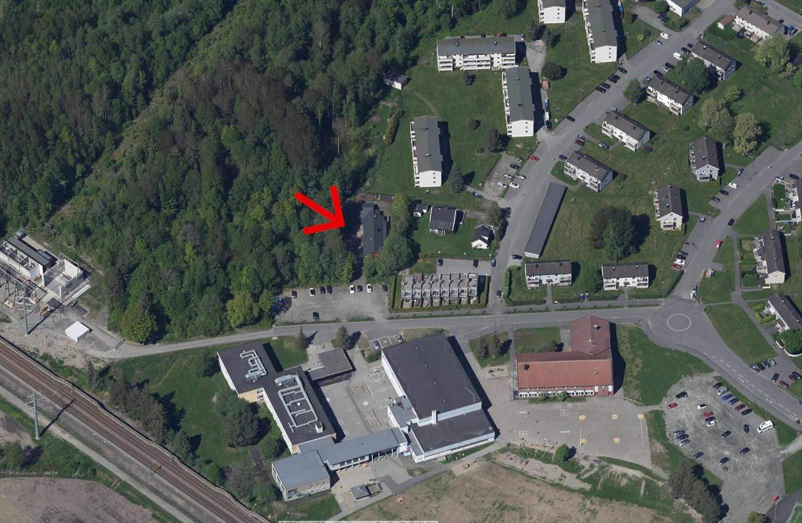 Potensiell utviklingstomt til boligformål sentralt på Halmstad. Galleribilde