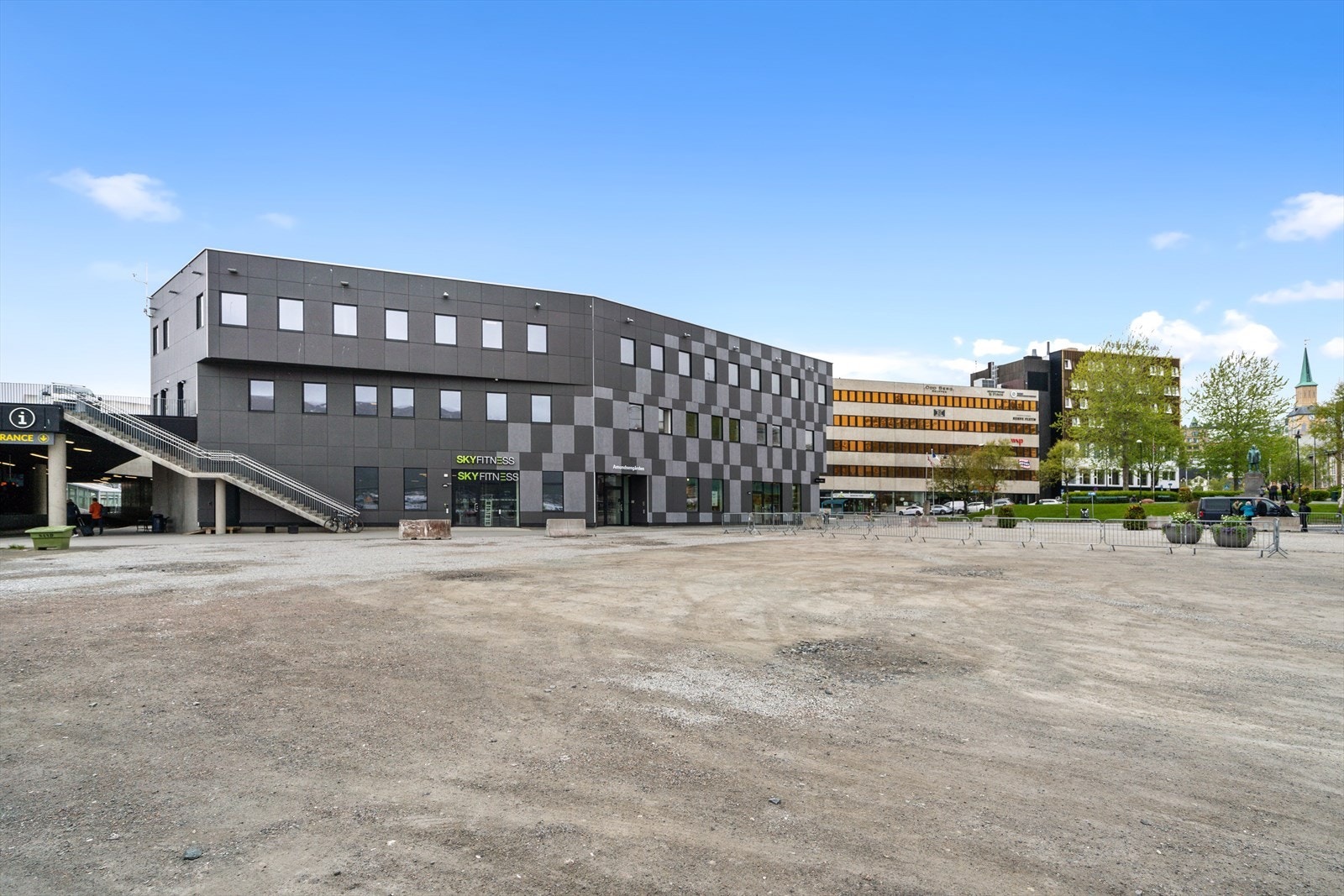 Flott område med mange hoteller plassert rundt lokalene Galleribilde