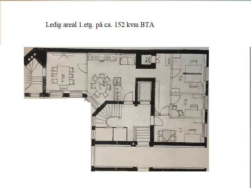 Tegning 1.etg. Galleribilde