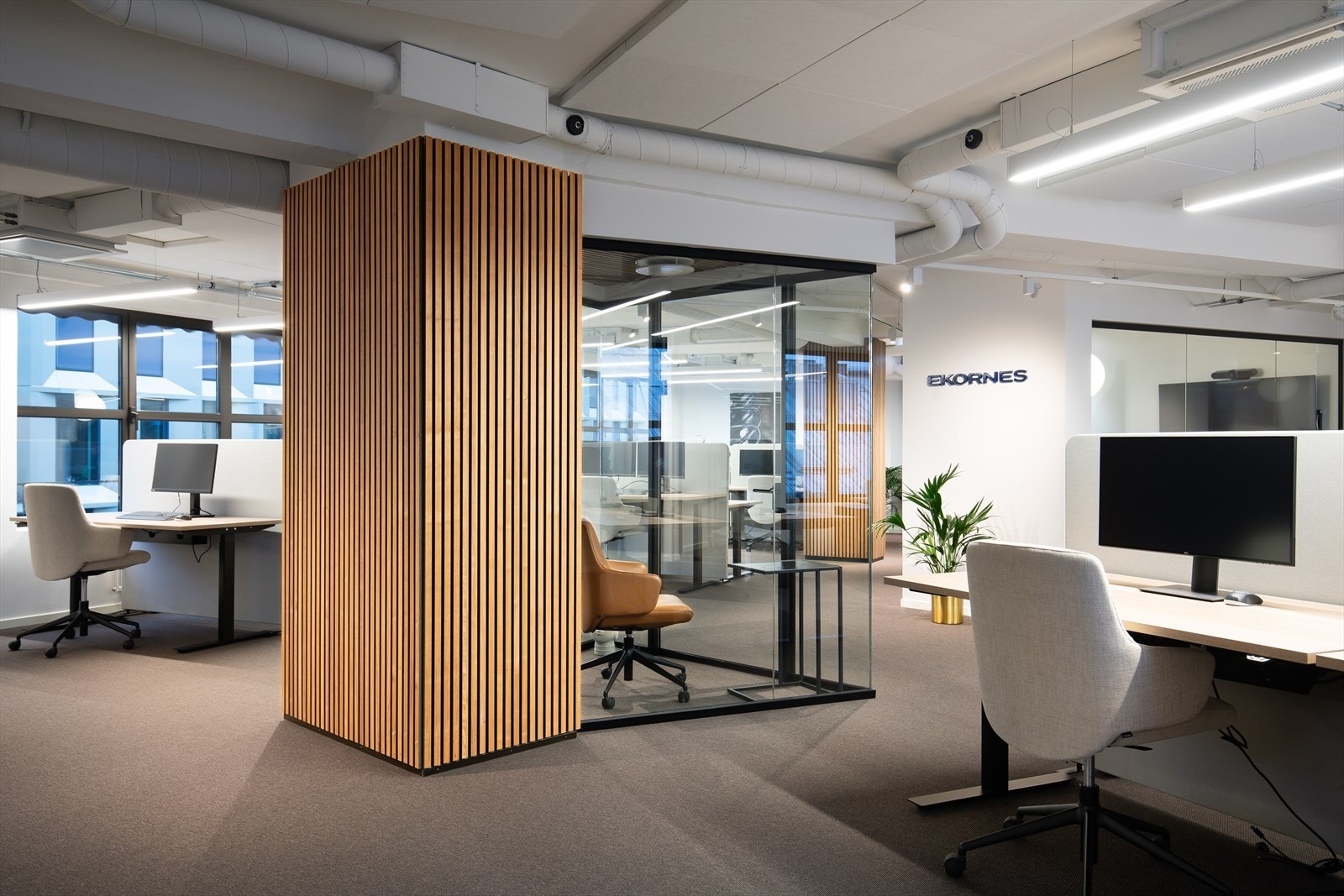 Referansebilde av ferdig tilpasset kontorlokale fra Storgaten 10A Galleribilde