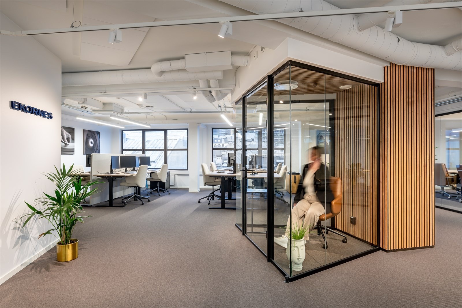 Referansebilde av ferdig tilpasset kontorlokale fra Storgaten 10A Galleribilde