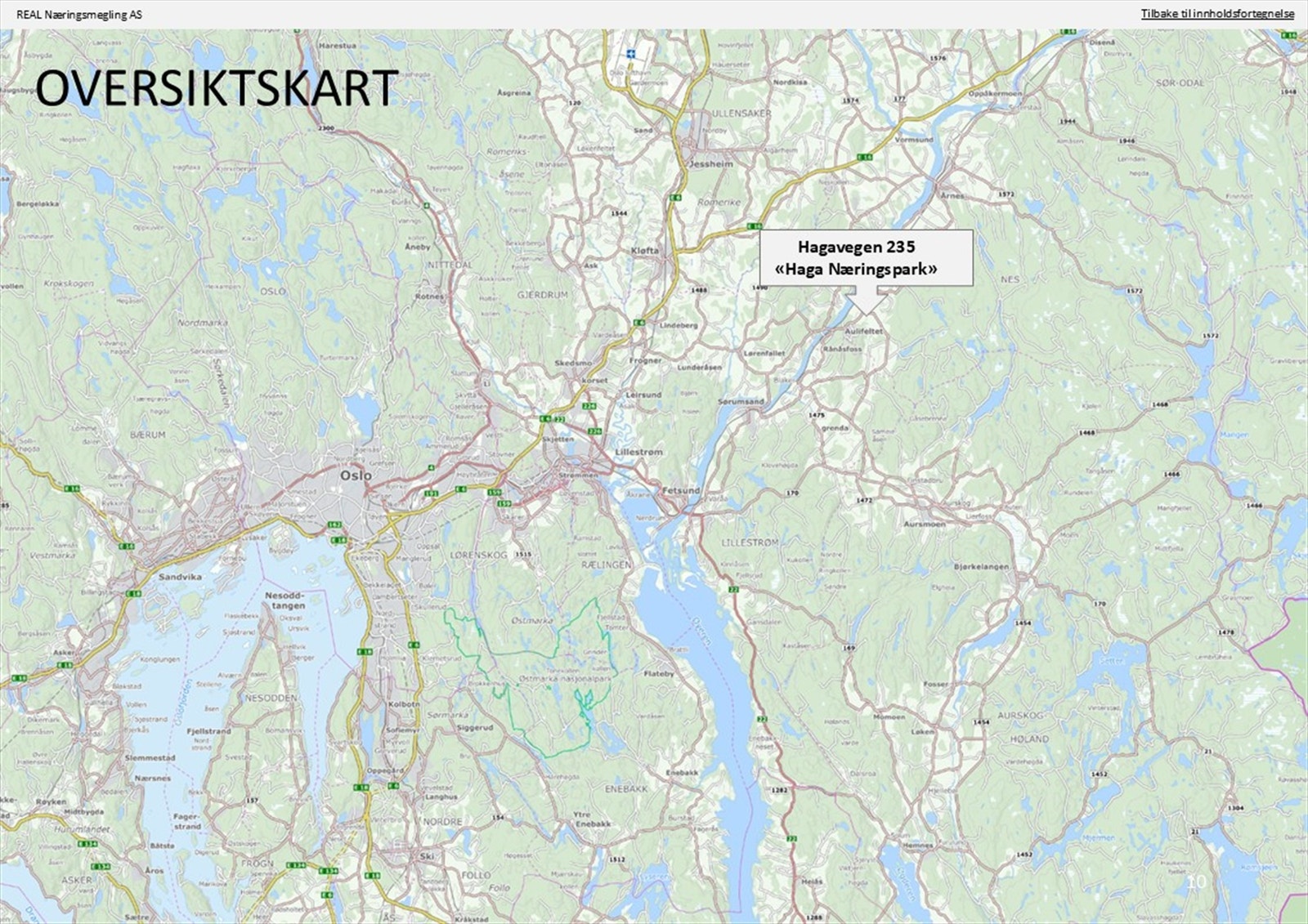 Oversiktskart. Galleribilde