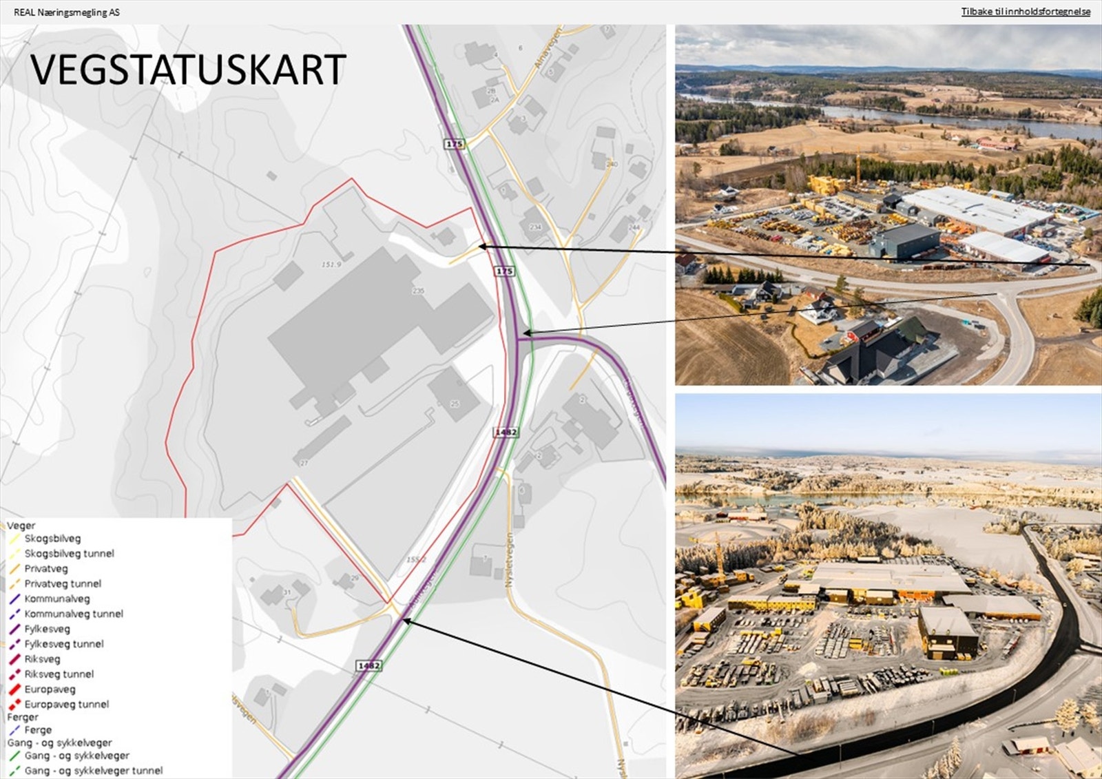 Enkel og oversiktlig avkjøring fra Hagavegen. Galleribilde