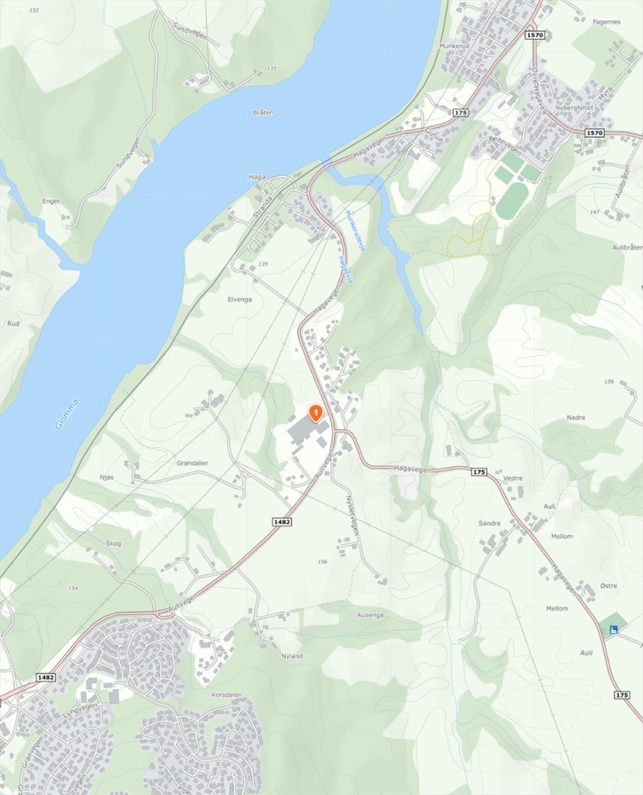 Oversiktsbilde nærområdet. Galleribilde