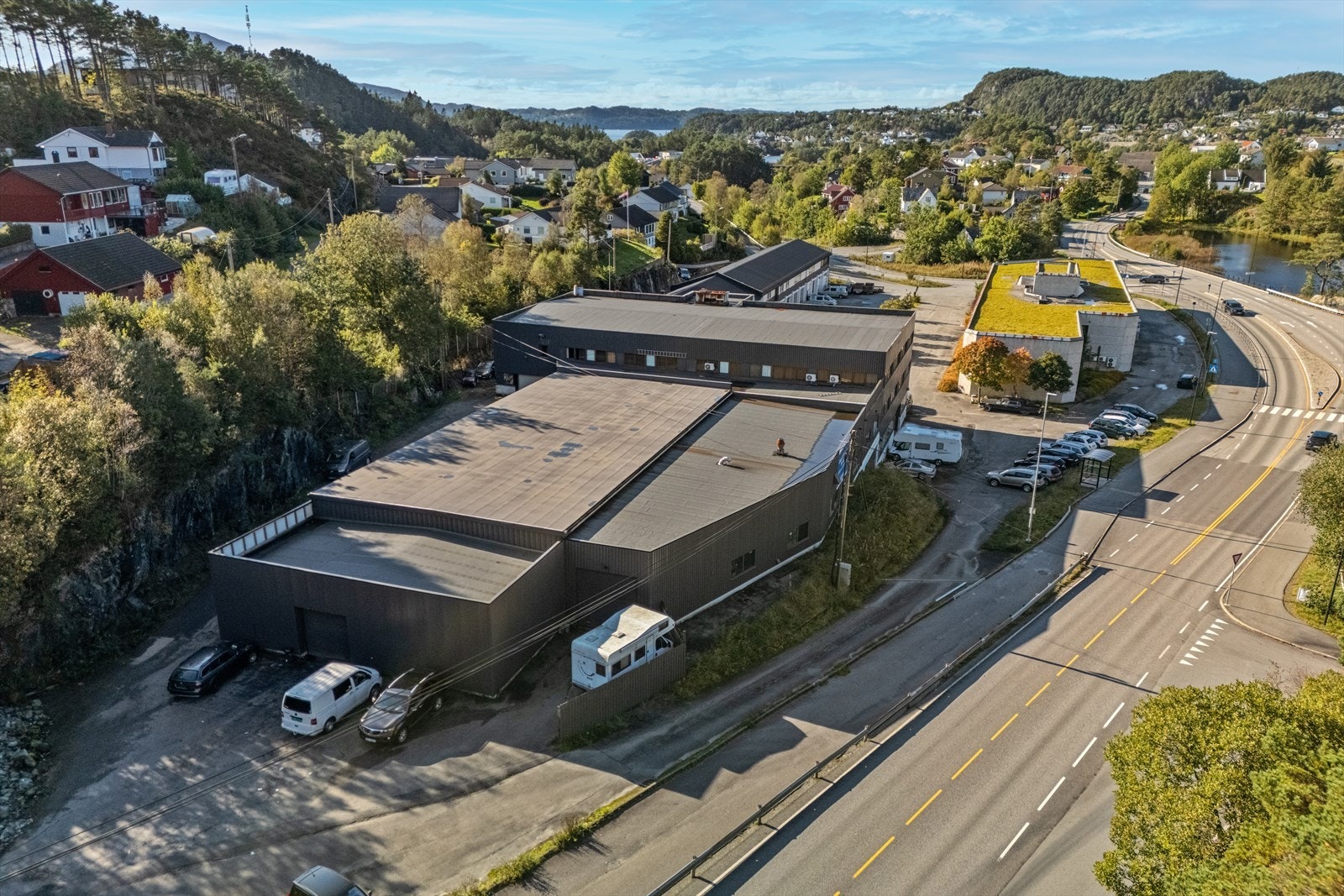 Bygget er delt i i fire fløyer - Fløy A - Fløy D - Her vises Fløy D som er en egen seksjon på 846 kvm Galleribilde