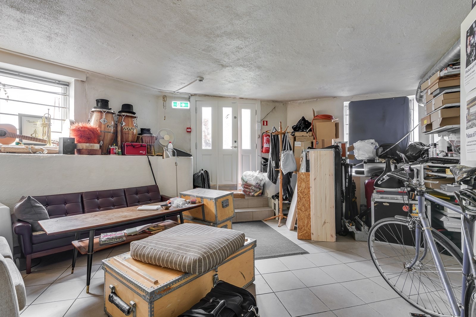 Lokale 3 - Kjellerlokale som i dag er brukt som musikkstudio. Galleribilde