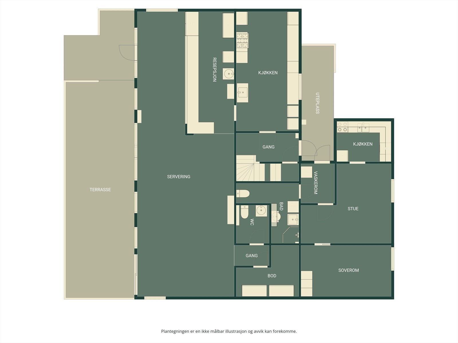 Plantegning 1.etasje. Galleribilde
