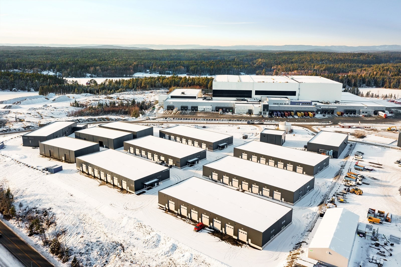 Dronebilde fra 2024. Området er under utvikling. Galleribilde