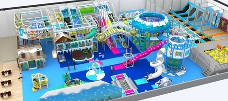 Innendørs Lekeland 1 - illustrasjon Galleribilde