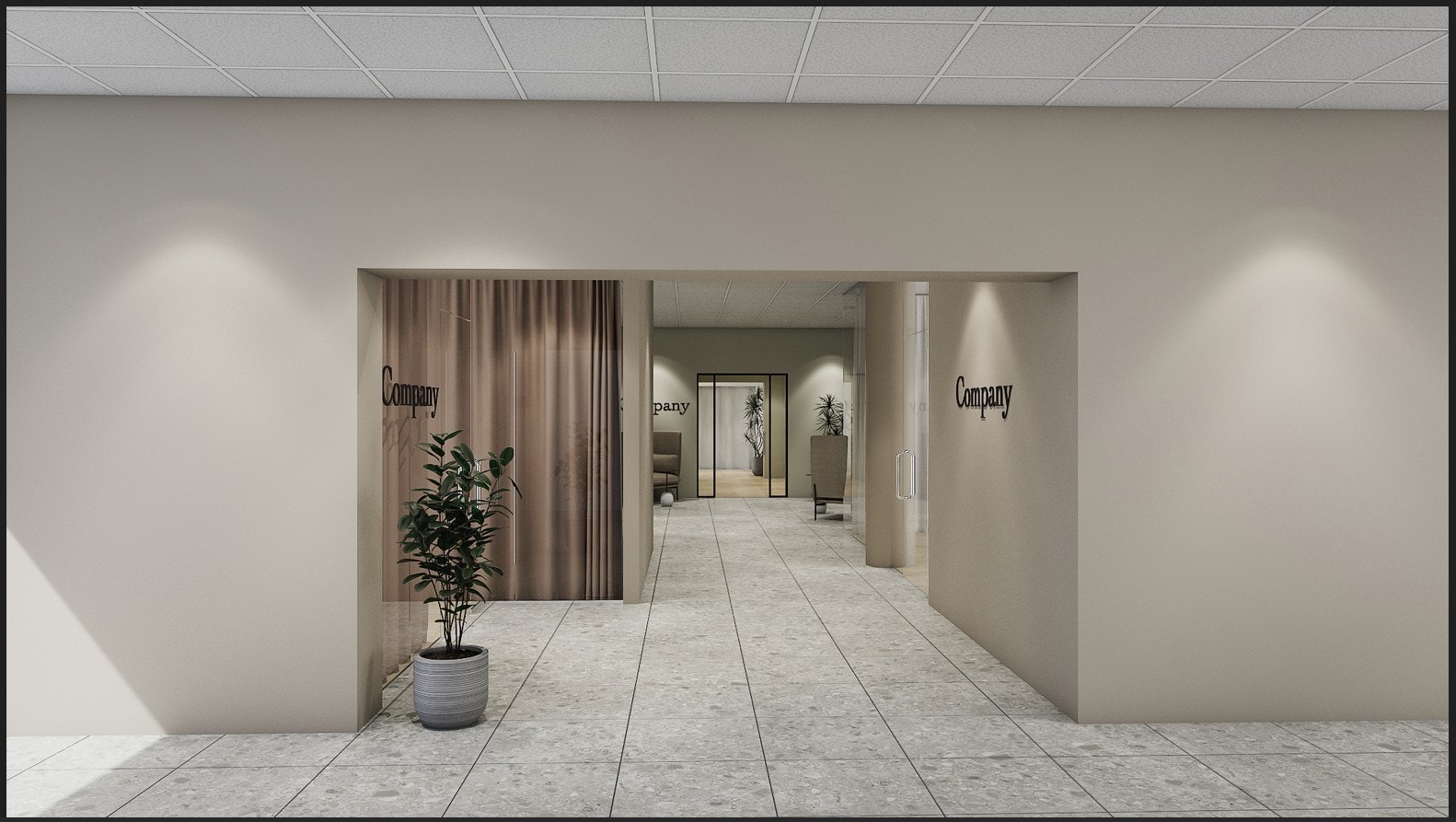 Illustrasjon inngang 1 alt 5 etg. Galleribilde