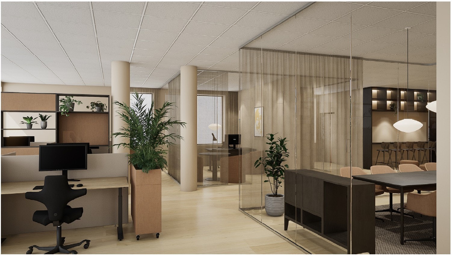 Illustasjon kontor 5 etg Galleribilde