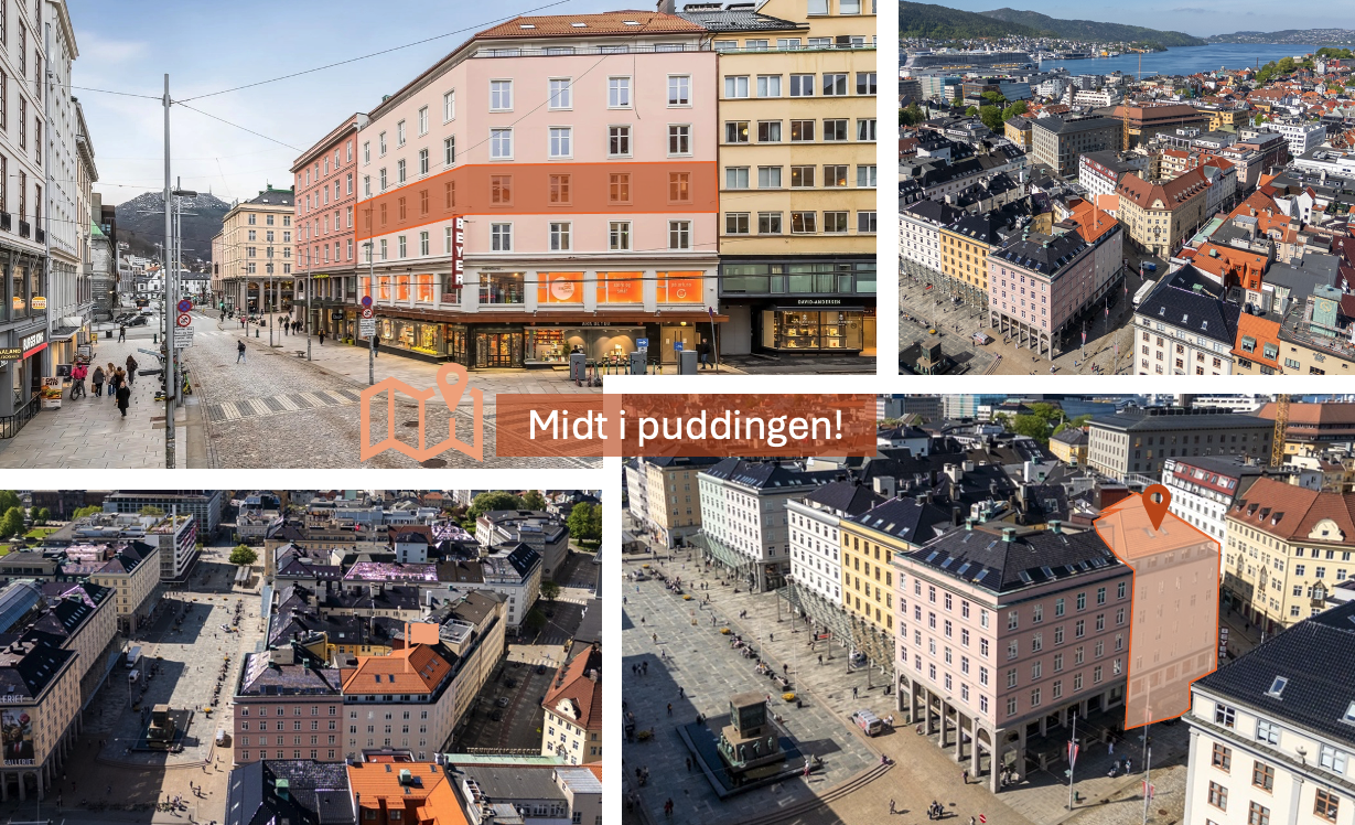 Midt i puddingen, med nærhet til alt. Galleribilde
