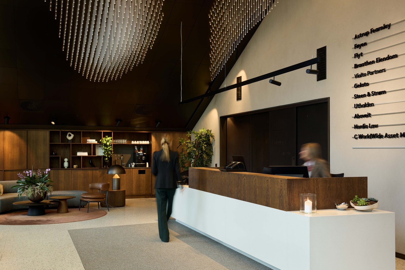 Byggets resepsjon. Galleribilde