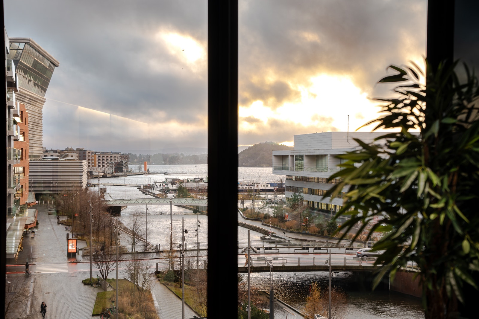 Utsikt mot fjorden Galleribilde