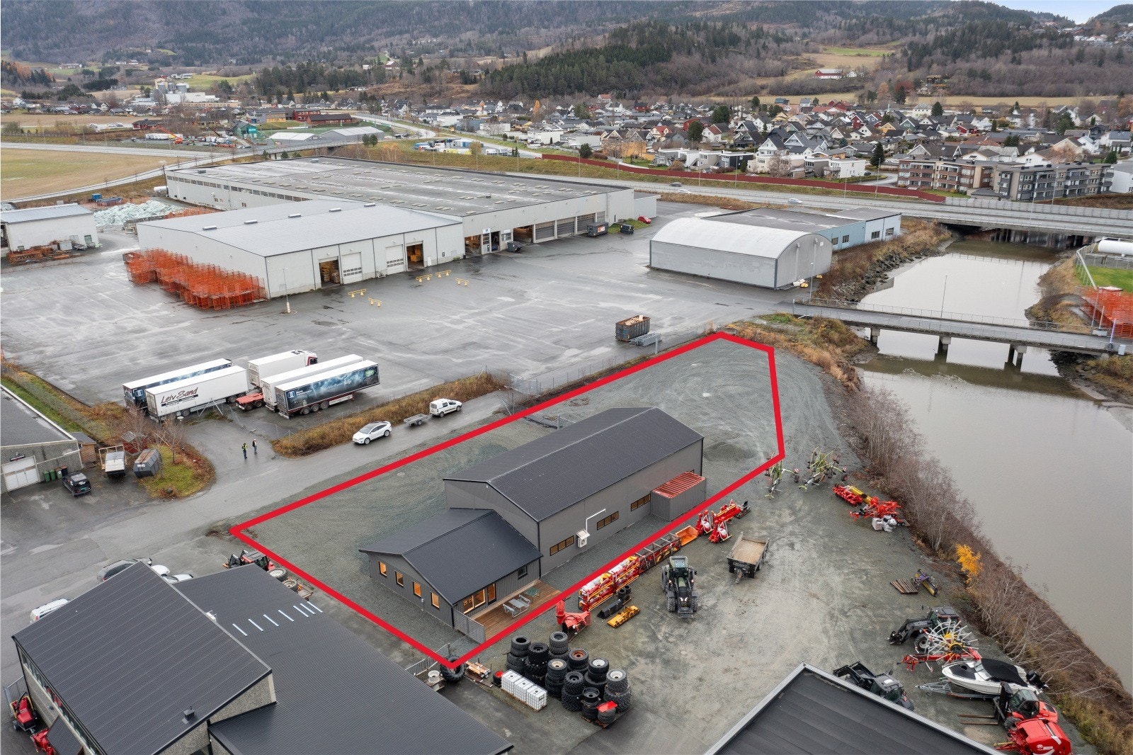 Tomtemarkering er omtrentlig Galleribilde