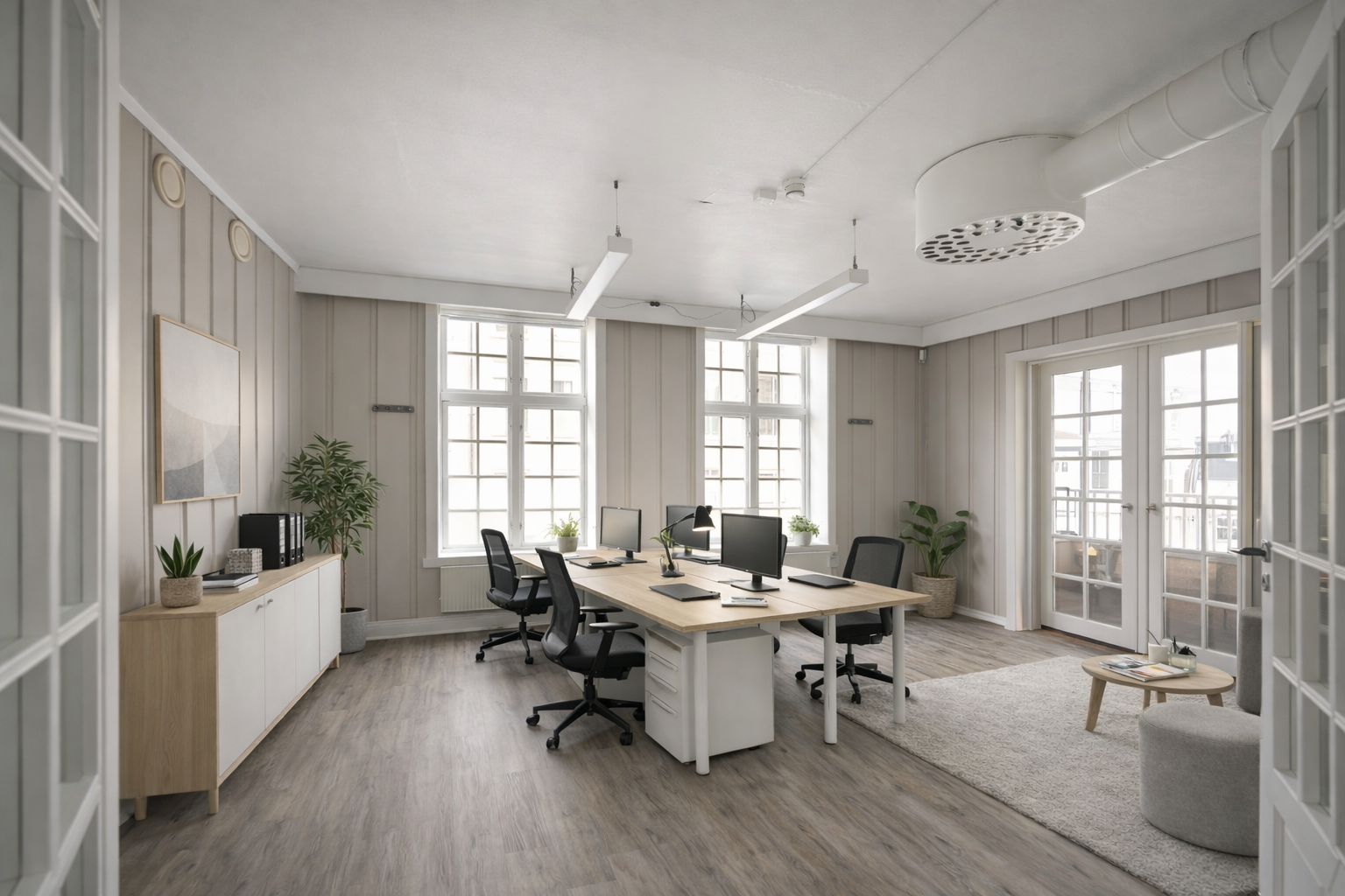 Lyse lokaler med god takhøyde – flytt rett inn eller tilpass etter behov Galleribilde