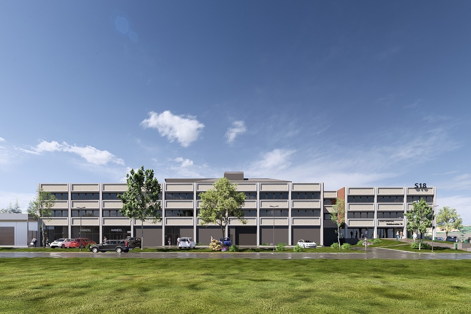 Velkommen til handelslokaler i Stabburveien 18 med parkering rett utenforg Galleribilde