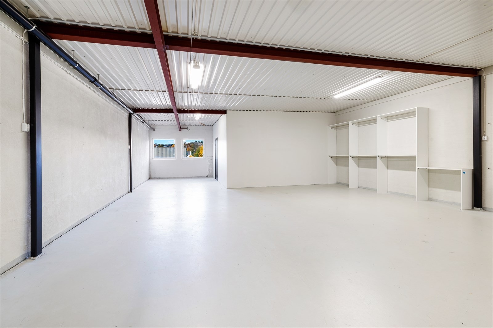 Lokalene er malt opp i lyse farger Galleribilde