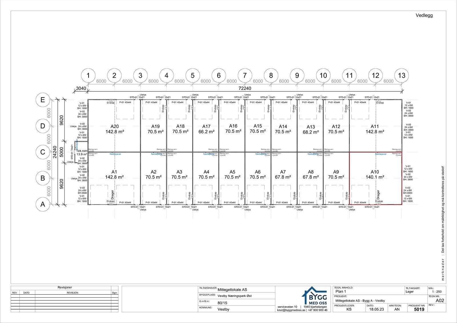 plantegning Galleribilde