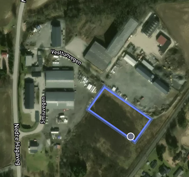 Oversikt tomteområde Galleribilde