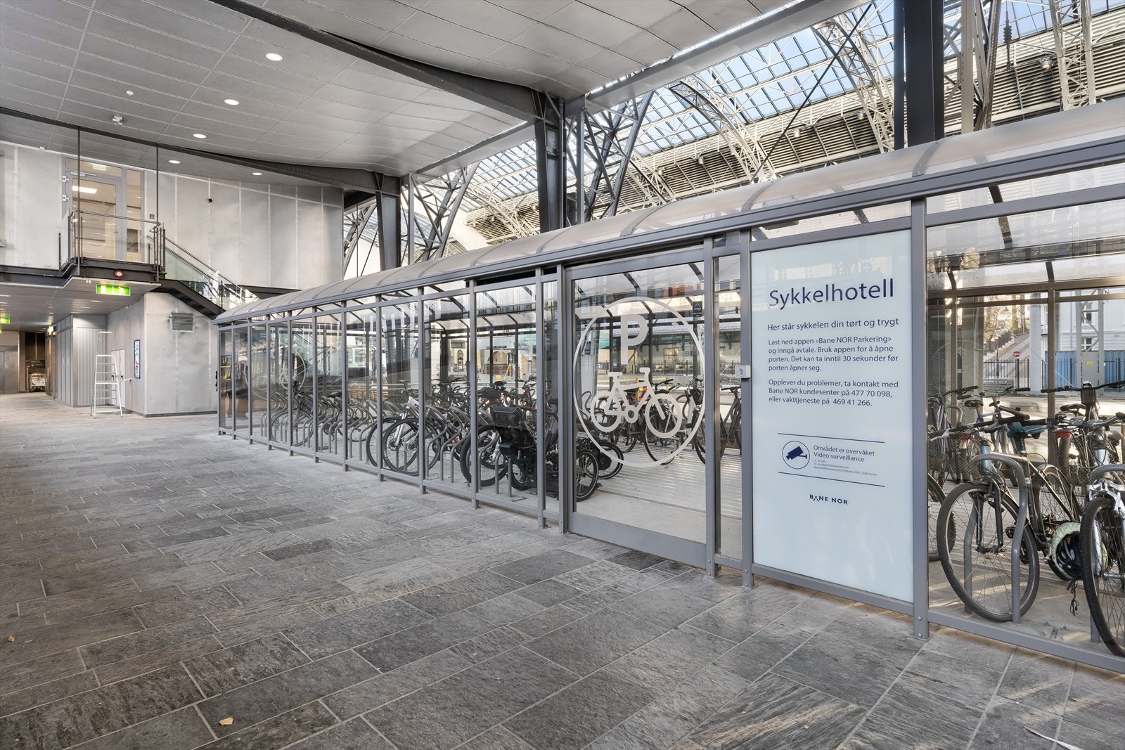 Tilgang til lukket sykkelhotell Galleribilde