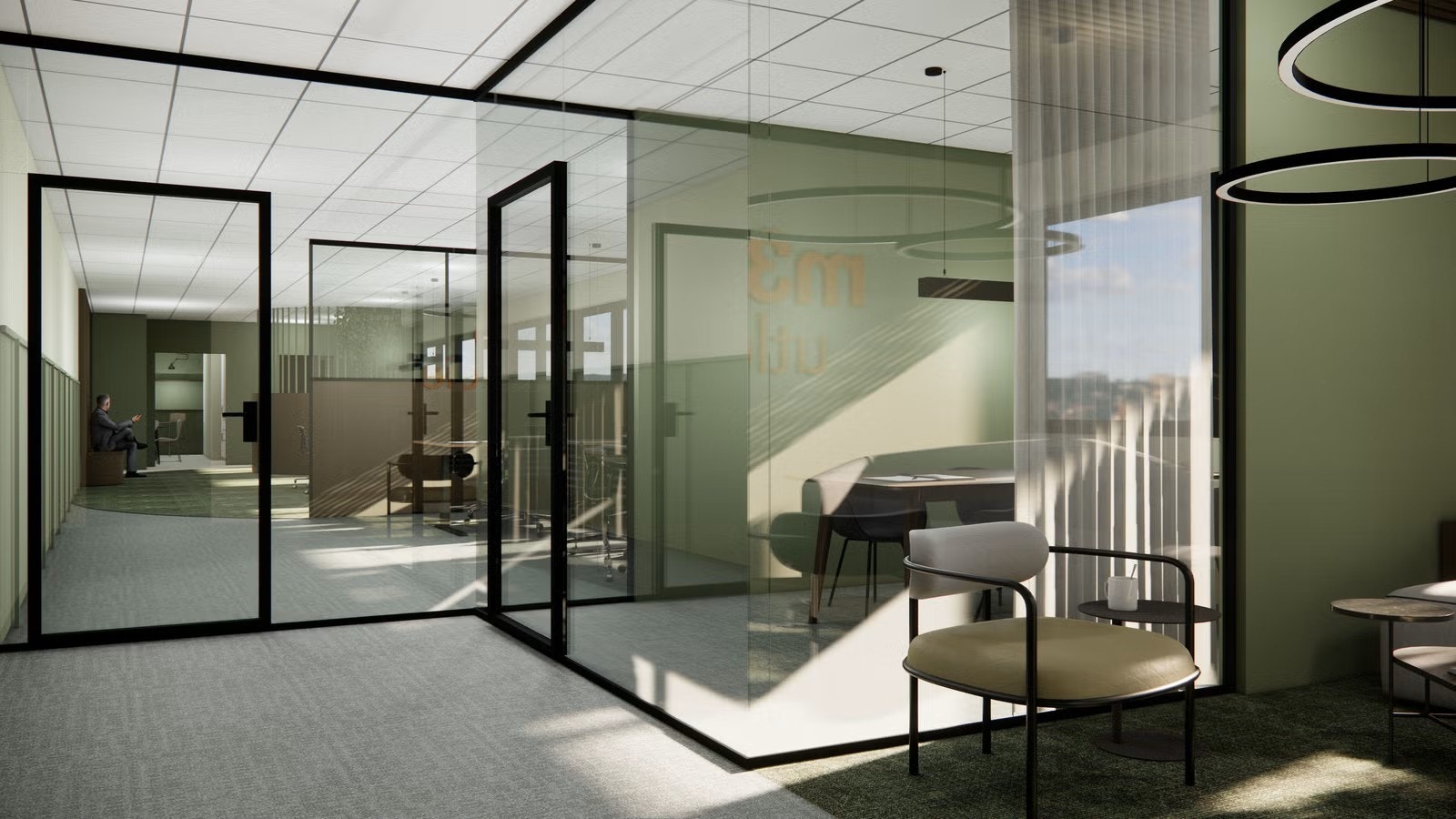 Illustrasjoner av mulig oppusset lokale. Galleribilde