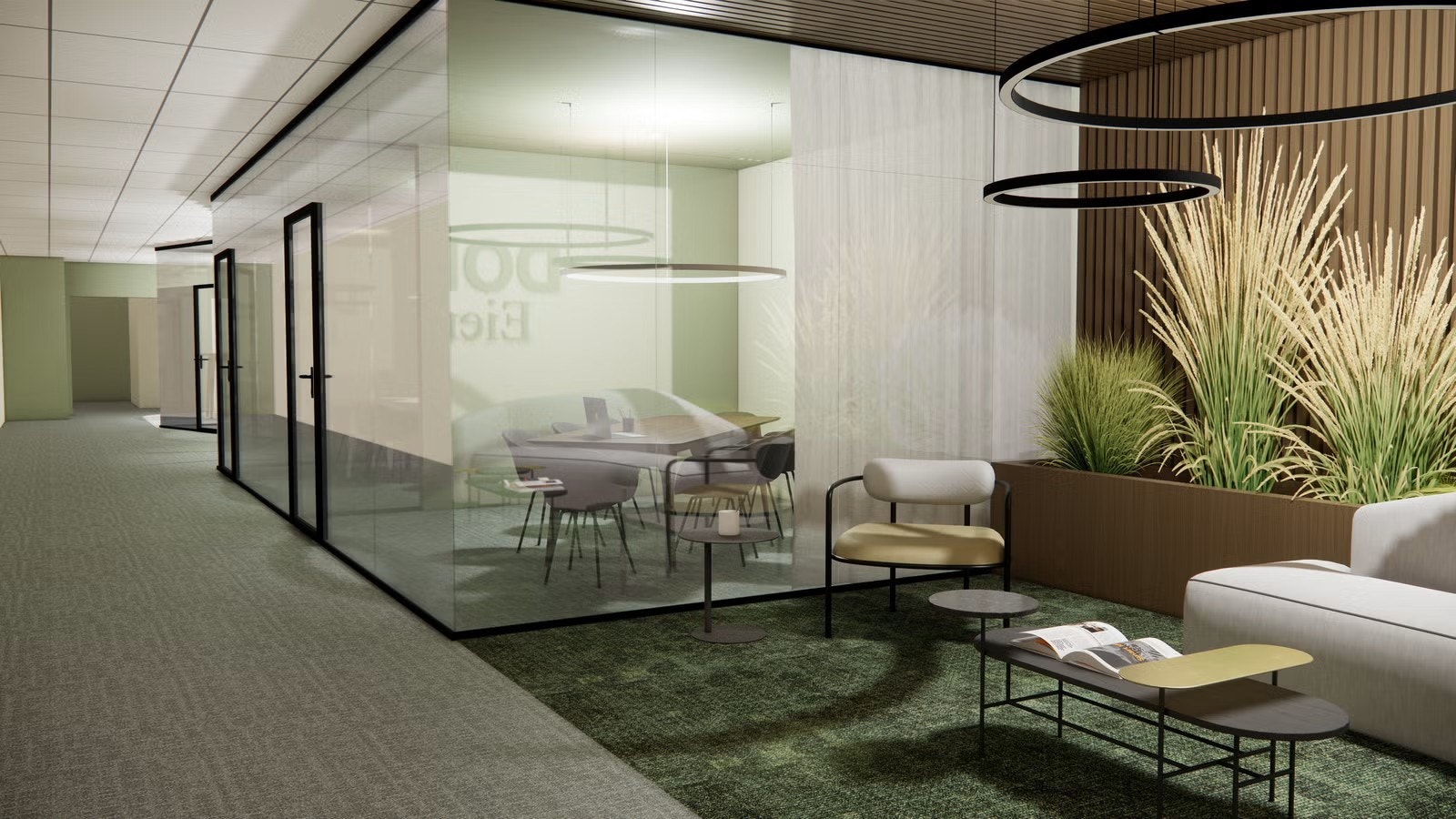 Illustrasjoner av mulig oppusset lokale. Galleribilde