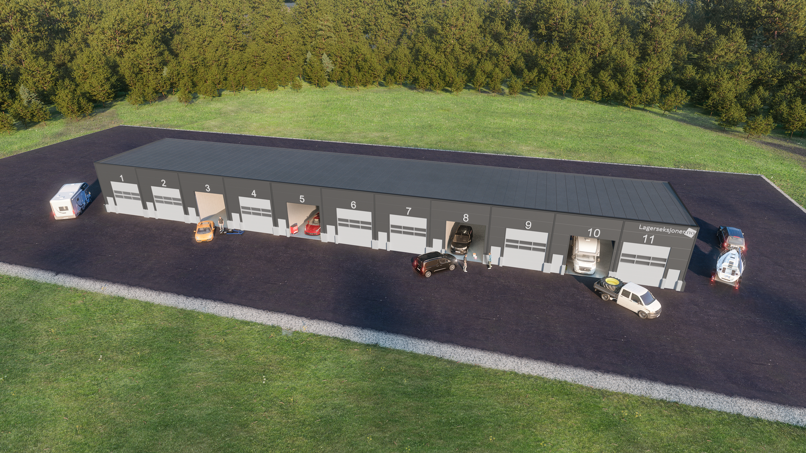 Illustrasjon av prosjektert bygg - bygging vedtatt! Galleribilde