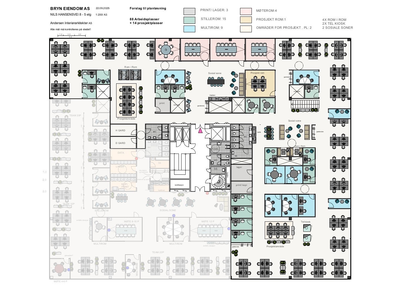 5. Etasje - Eksempel til planløsning Galleribilde