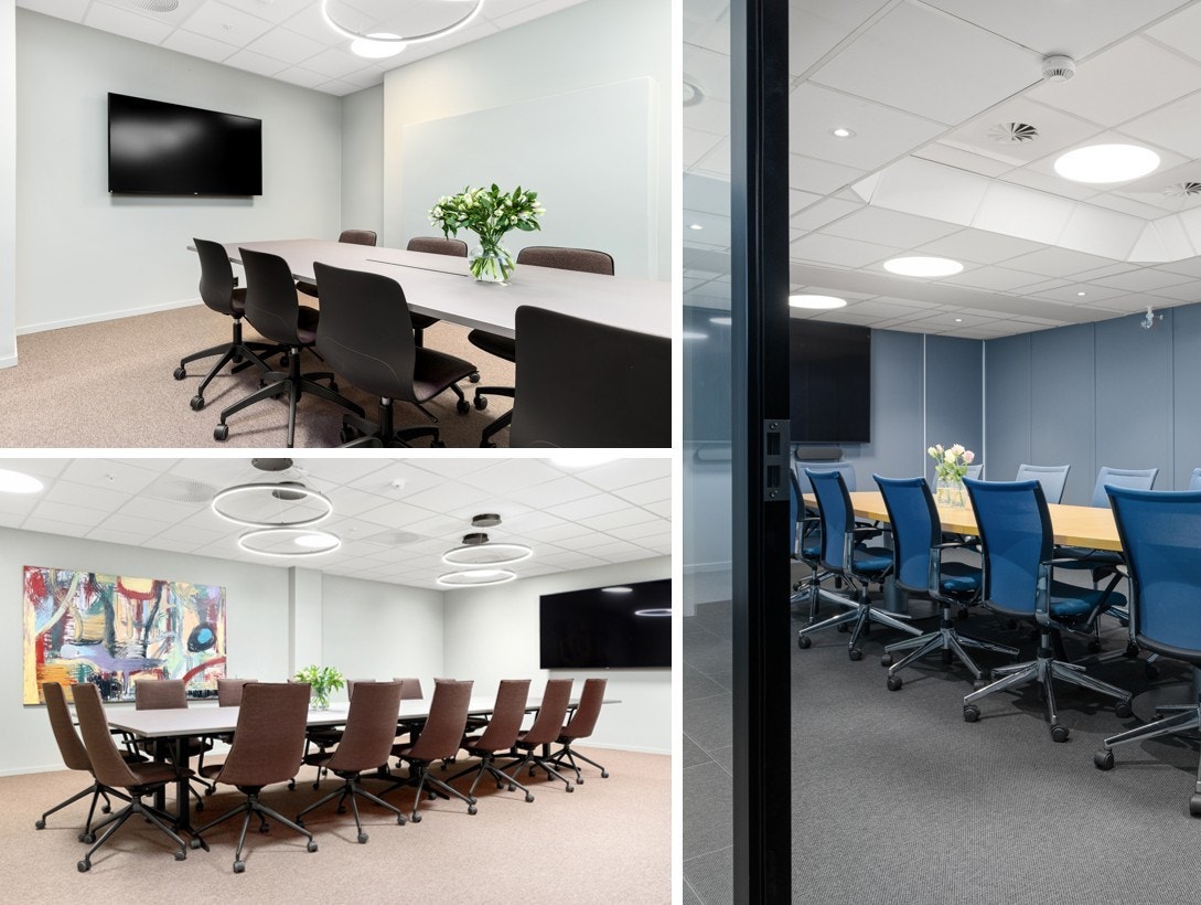 Leietakere nyter tilgang til byggets felles møterom Galleribilde