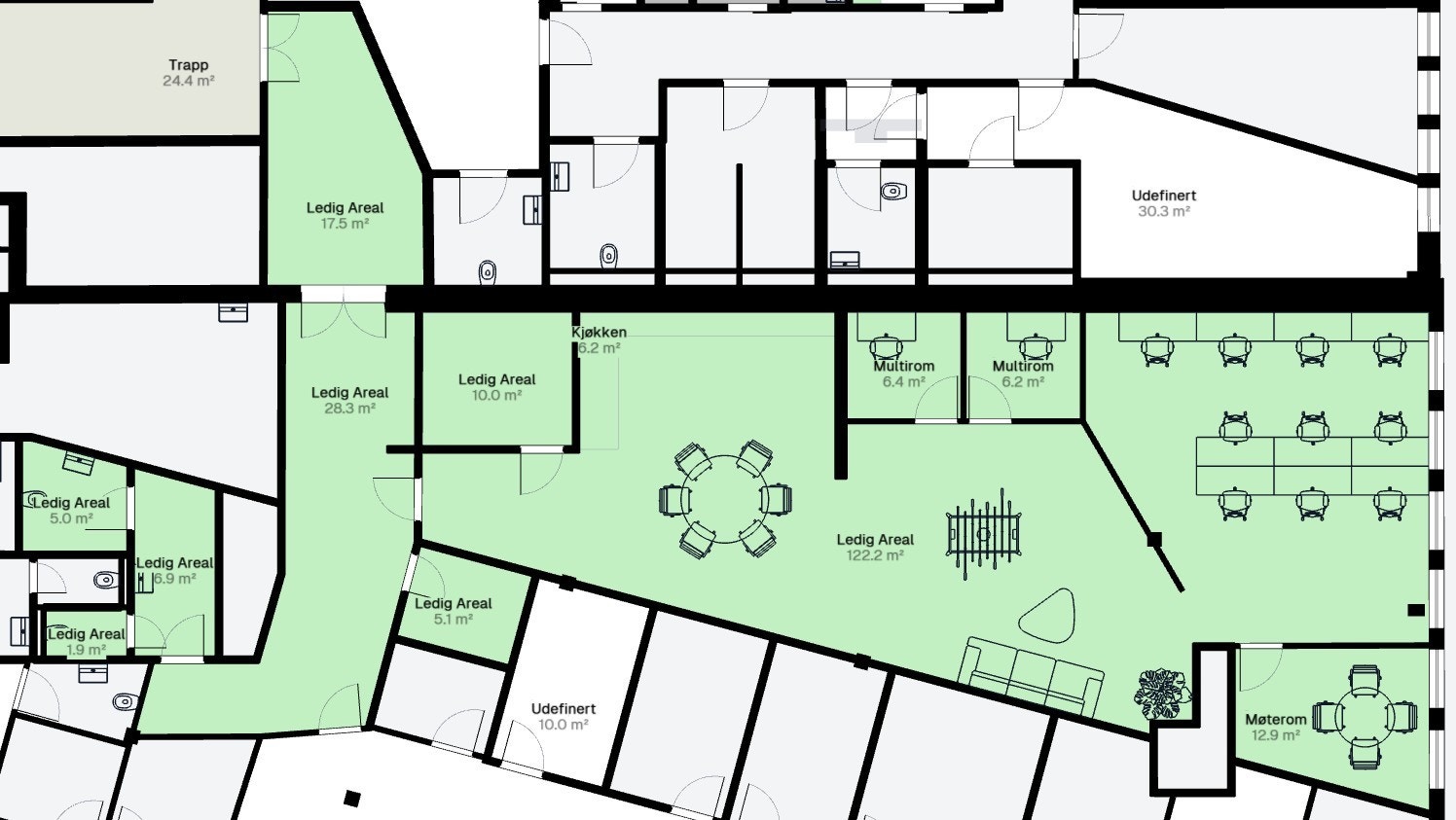 Forslag til utforming av lokalet Galleribilde