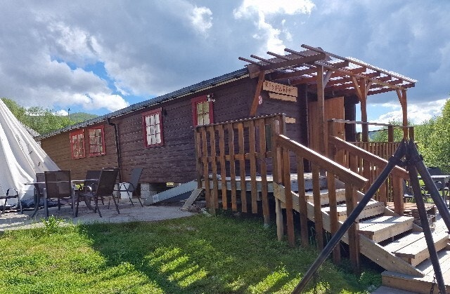 Resturantbygning. Galleribilde