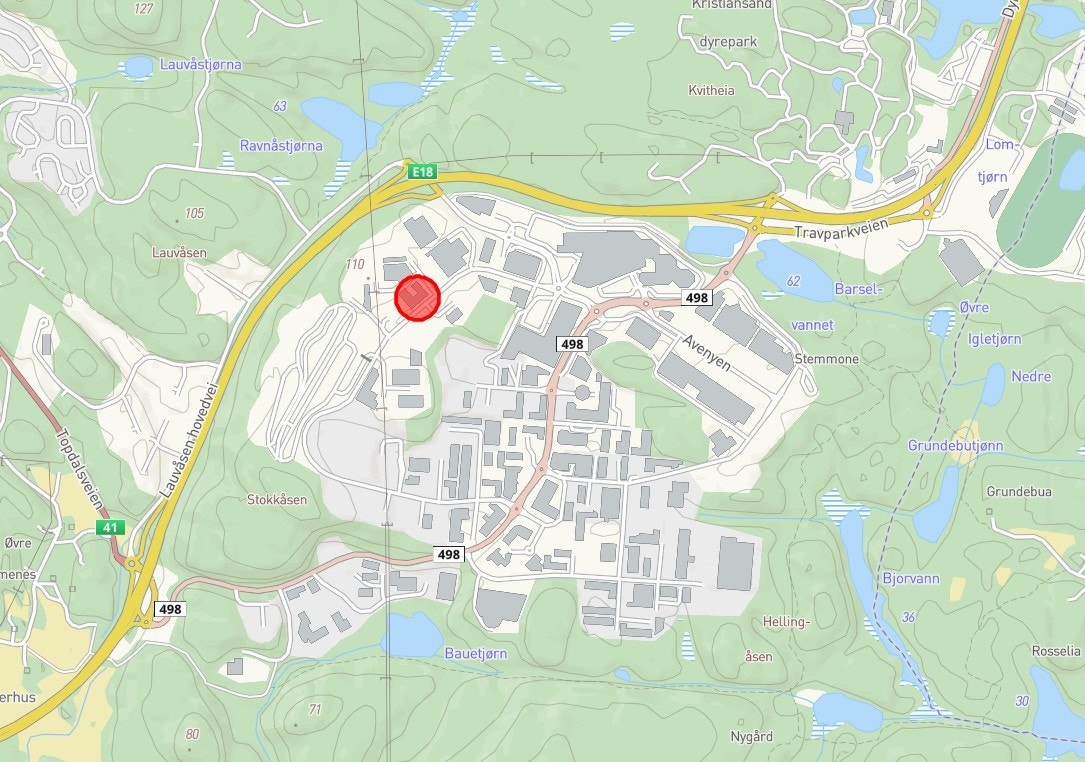 Beliggenhet i Sørlandsparken Galleribilde