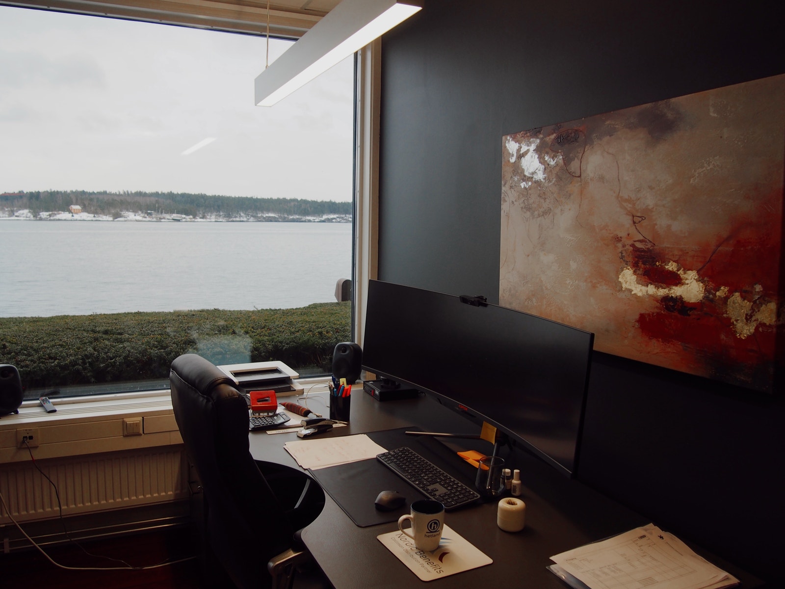 Utsikt fra et av cellekontorene Galleribilde