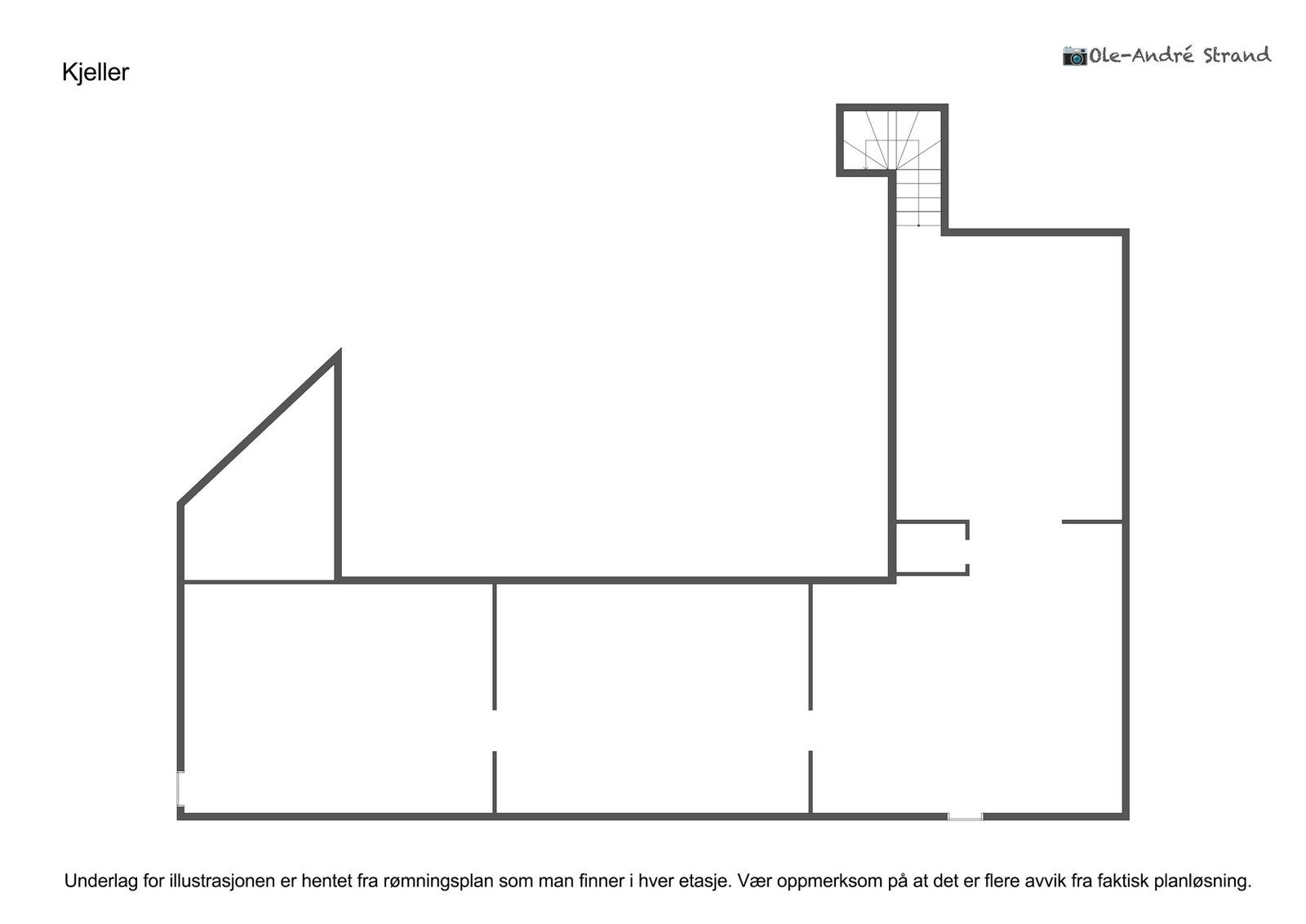Nubbebakken 1: Planskisse kjeller (det tas forbehold om feil/avvik). Galleribilde