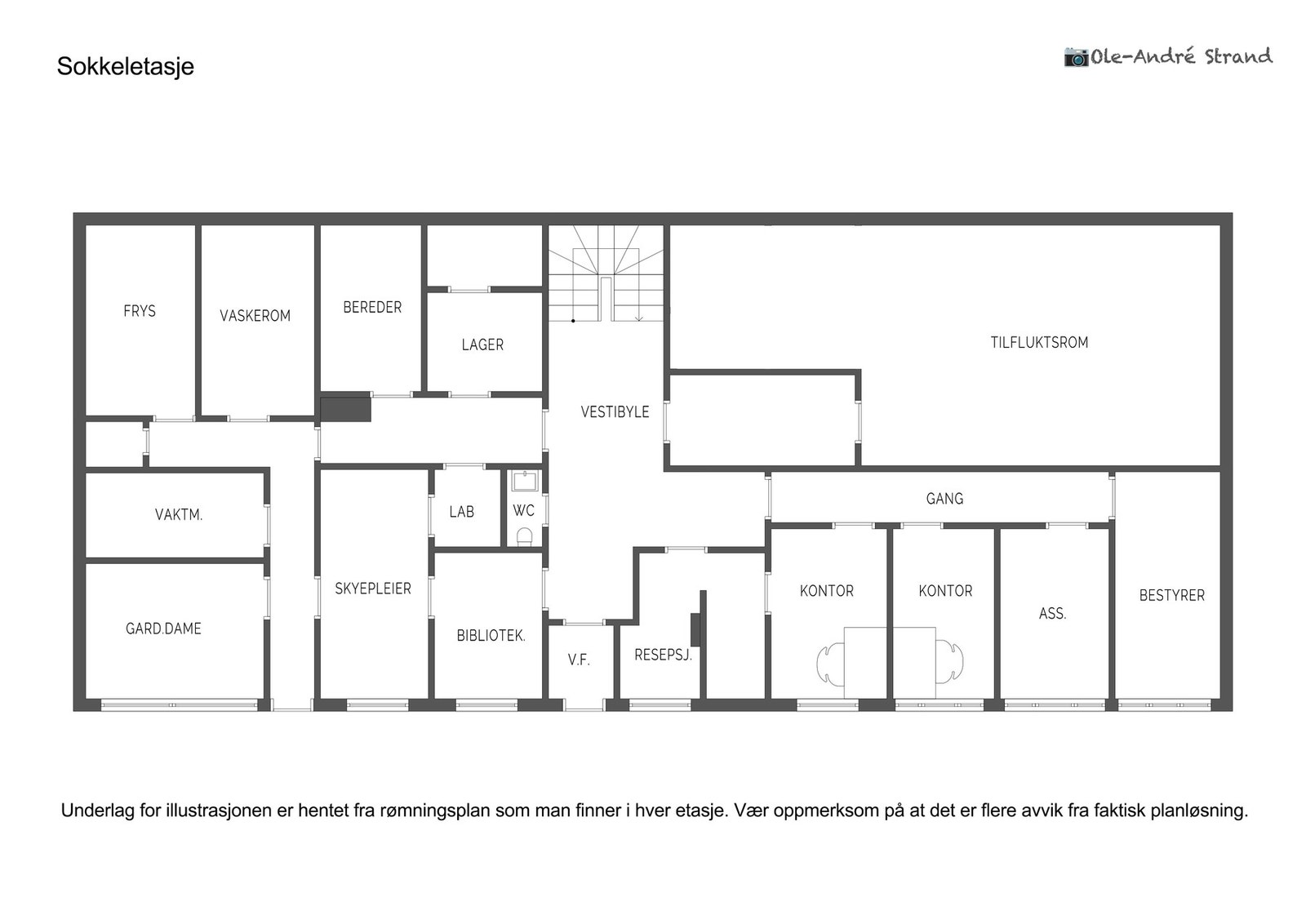 Kalfarveien 102: Planskisse underetasje (det tas forbehold om feil/avvik). Galleribilde