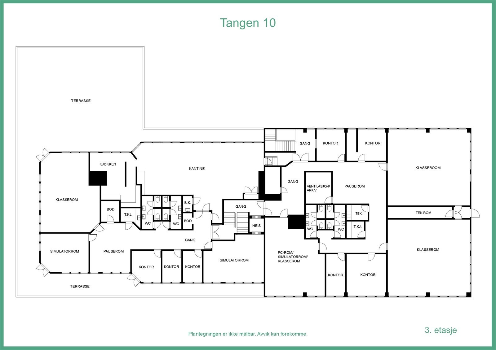 Plantegning Galleribilde