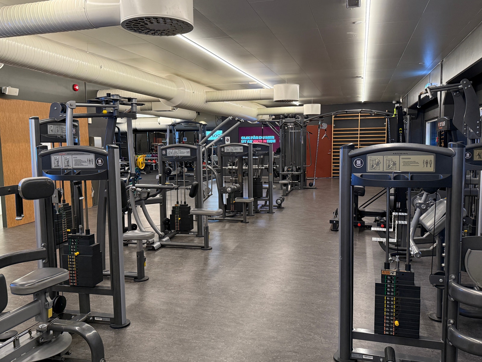 Treningslokalene som blir disponible. Galleribilde