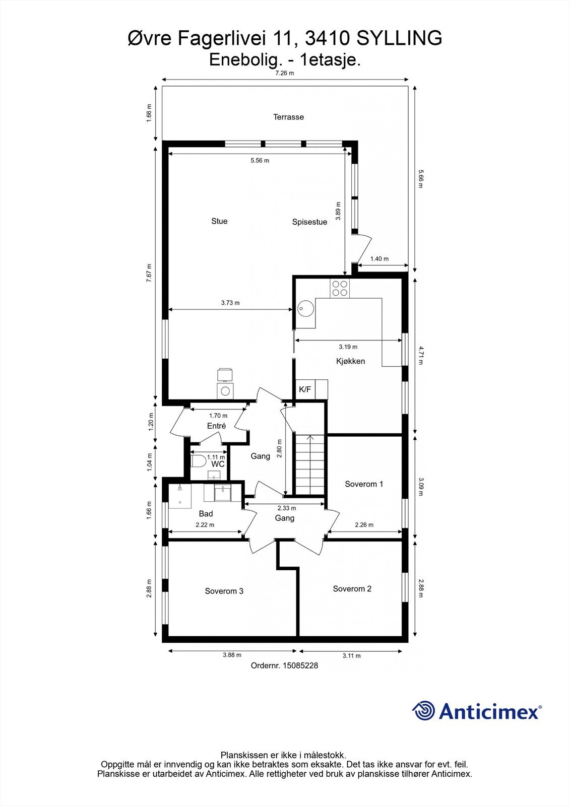 Plantegning - 1. etasje Galleribilde