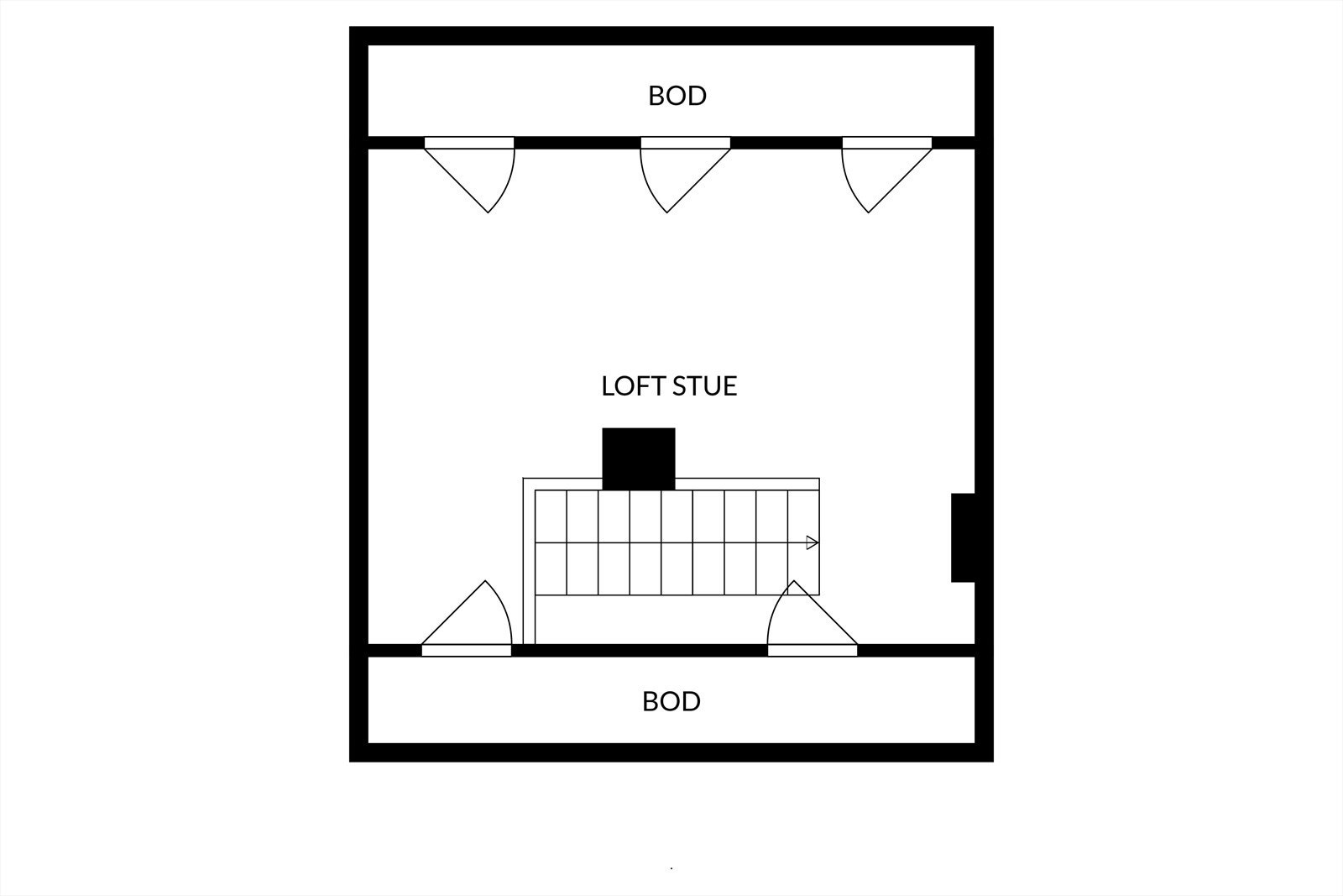 Planløsning loft. Galleribilde