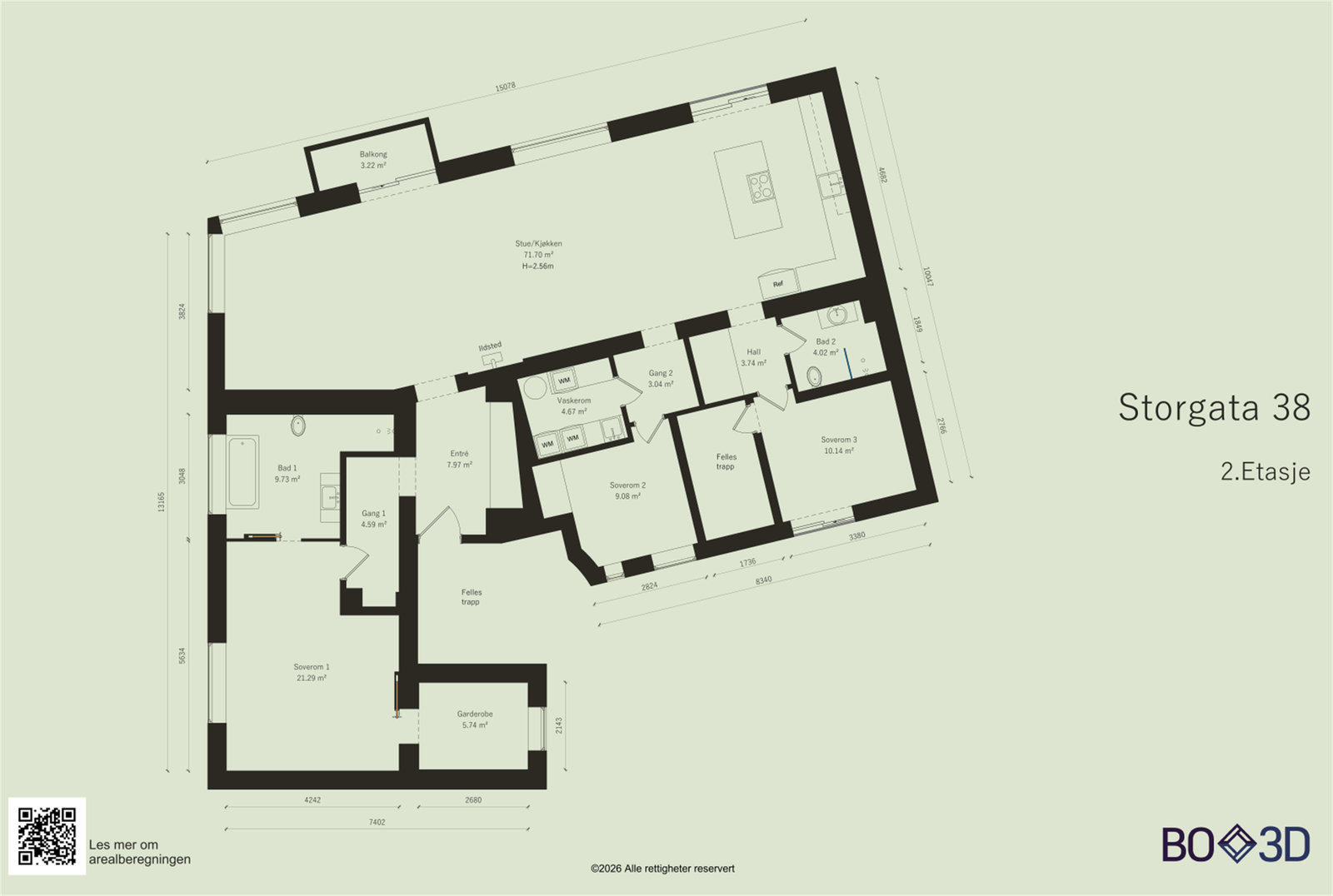 Plantegning Galleribilde