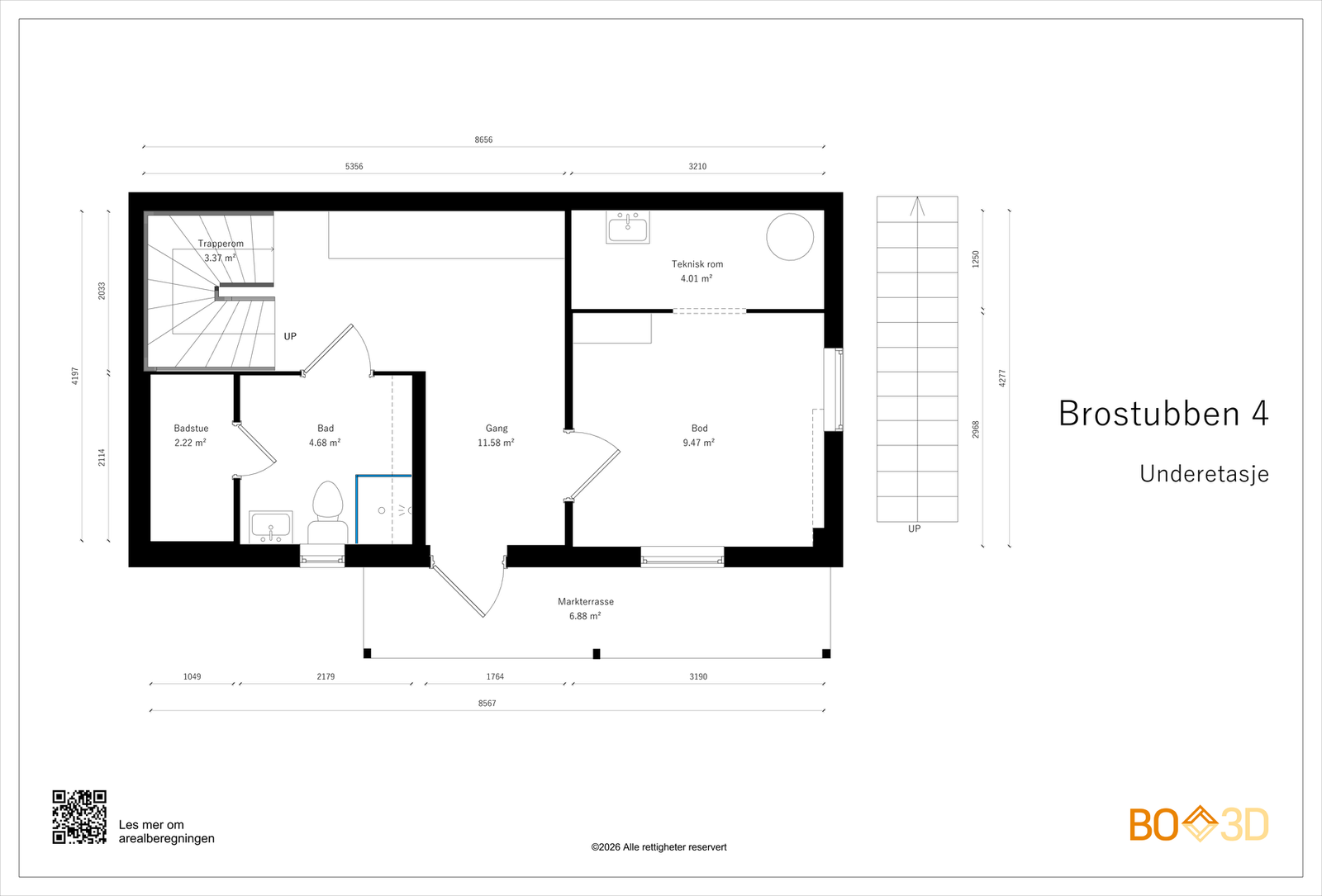 Plantegning underetasje Galleribilde
