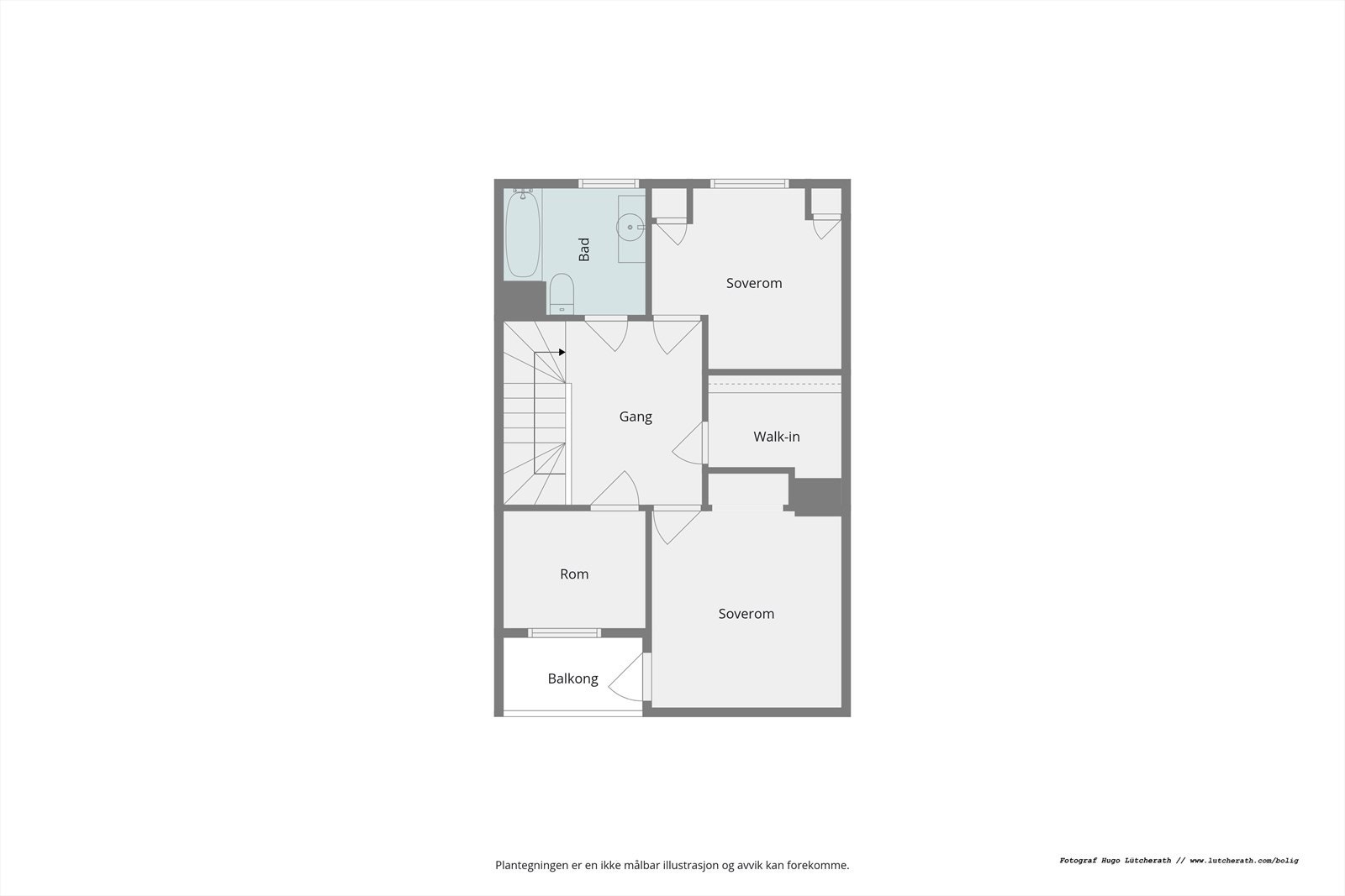 Plantegning 3 etasje Galleribilde