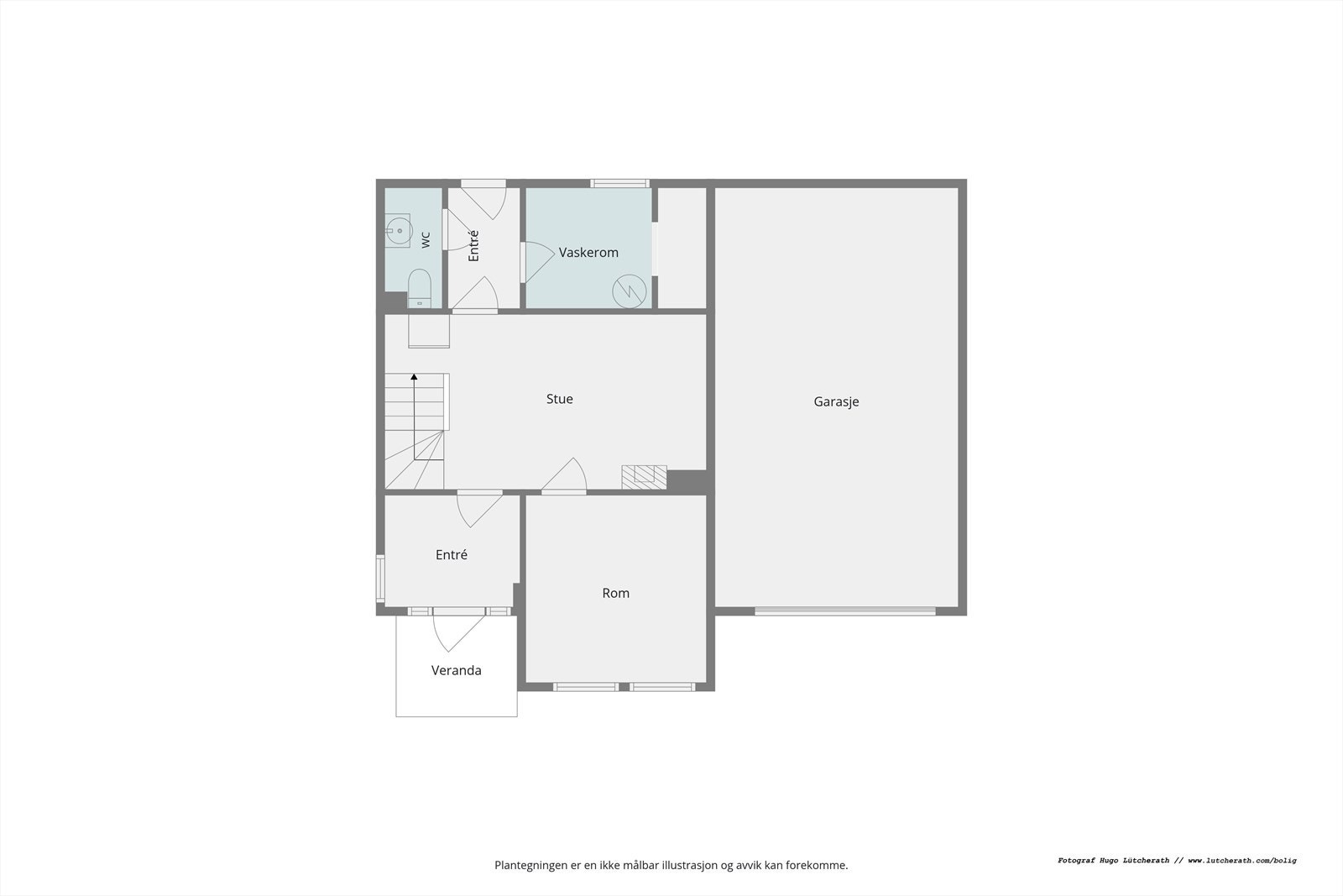 Plantegning 1. etasje Galleribilde