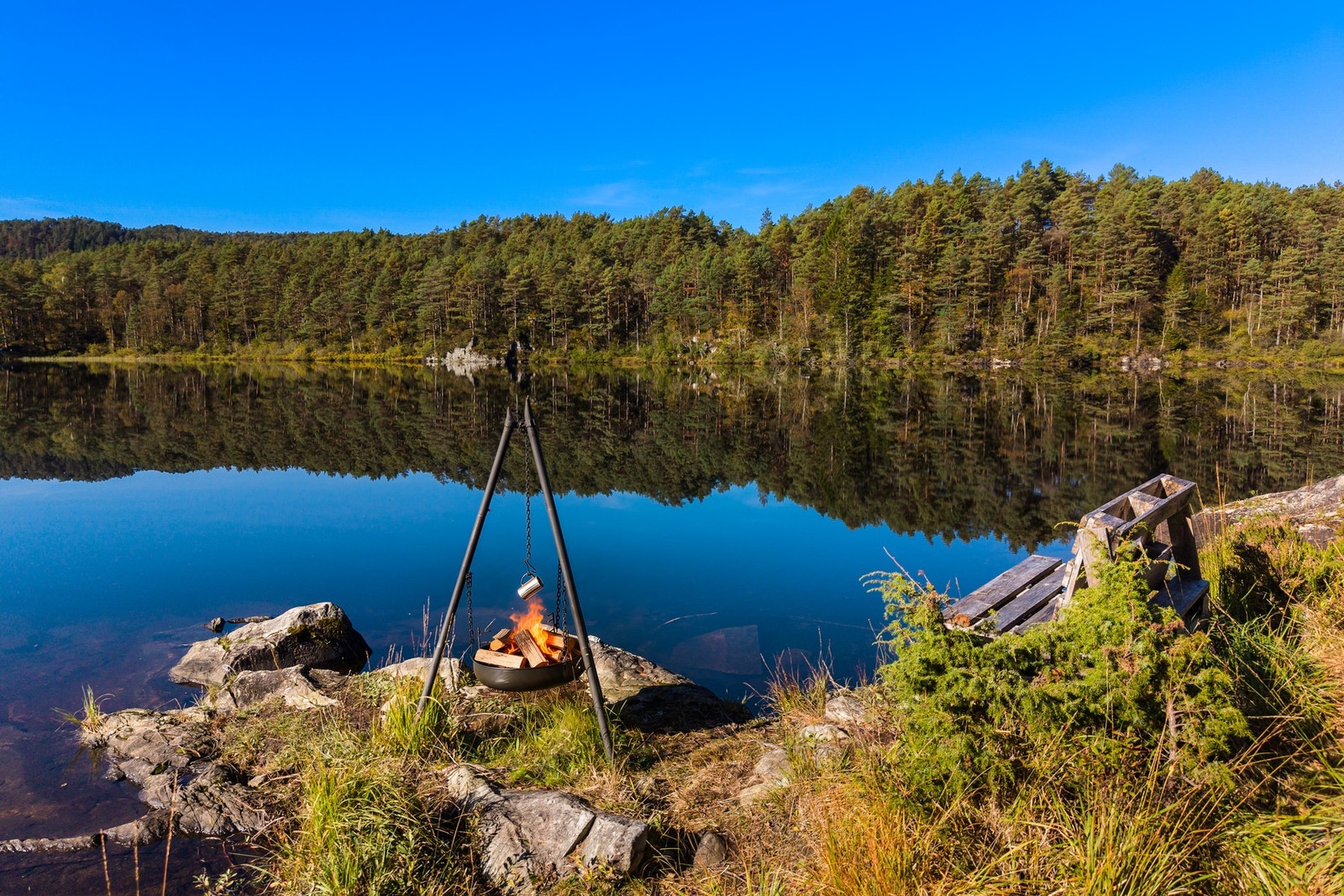 Dagene kan også nytes ved vannet. Galleribilde