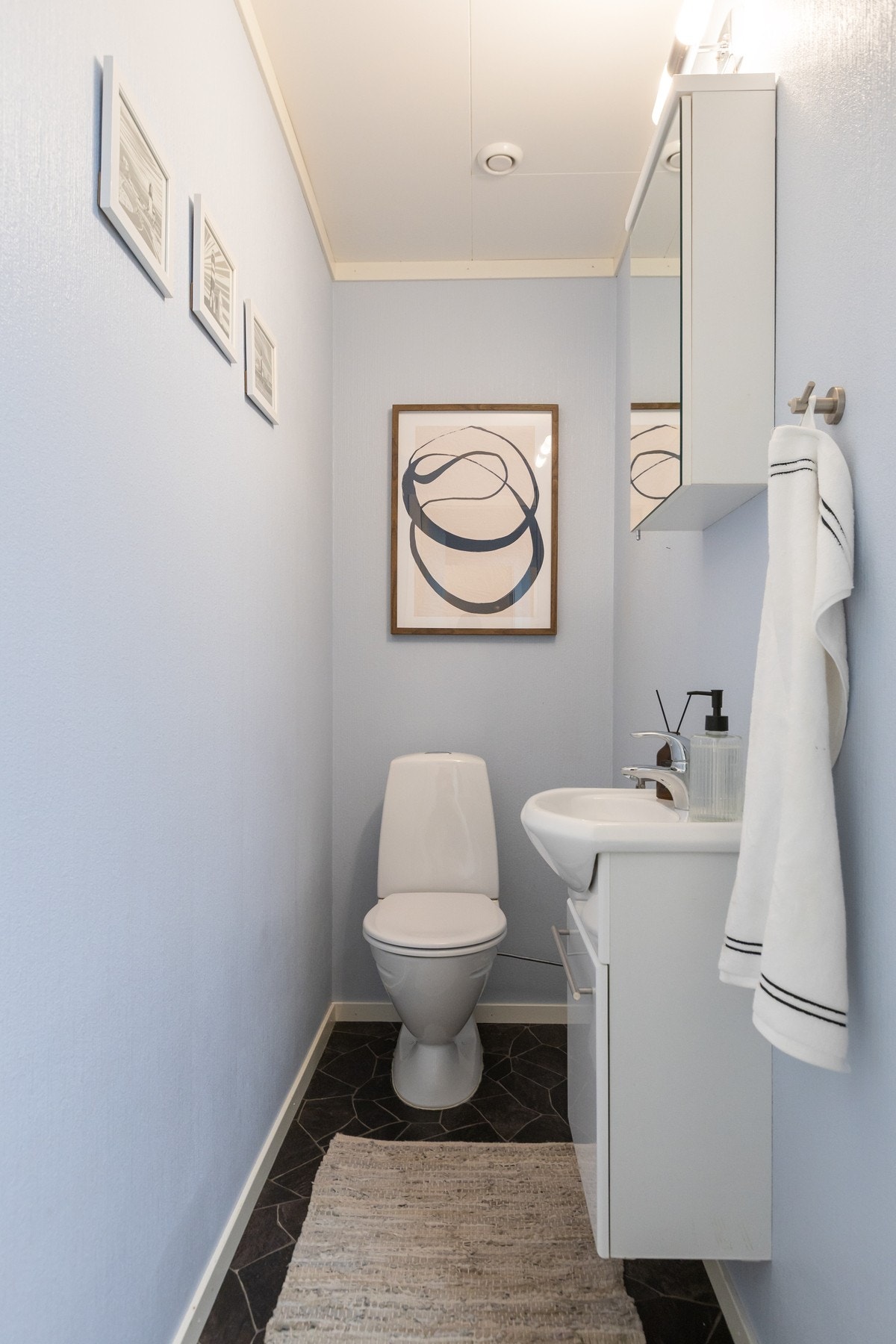 Ved siden av badet har du separat toalettrom. Galleribilde