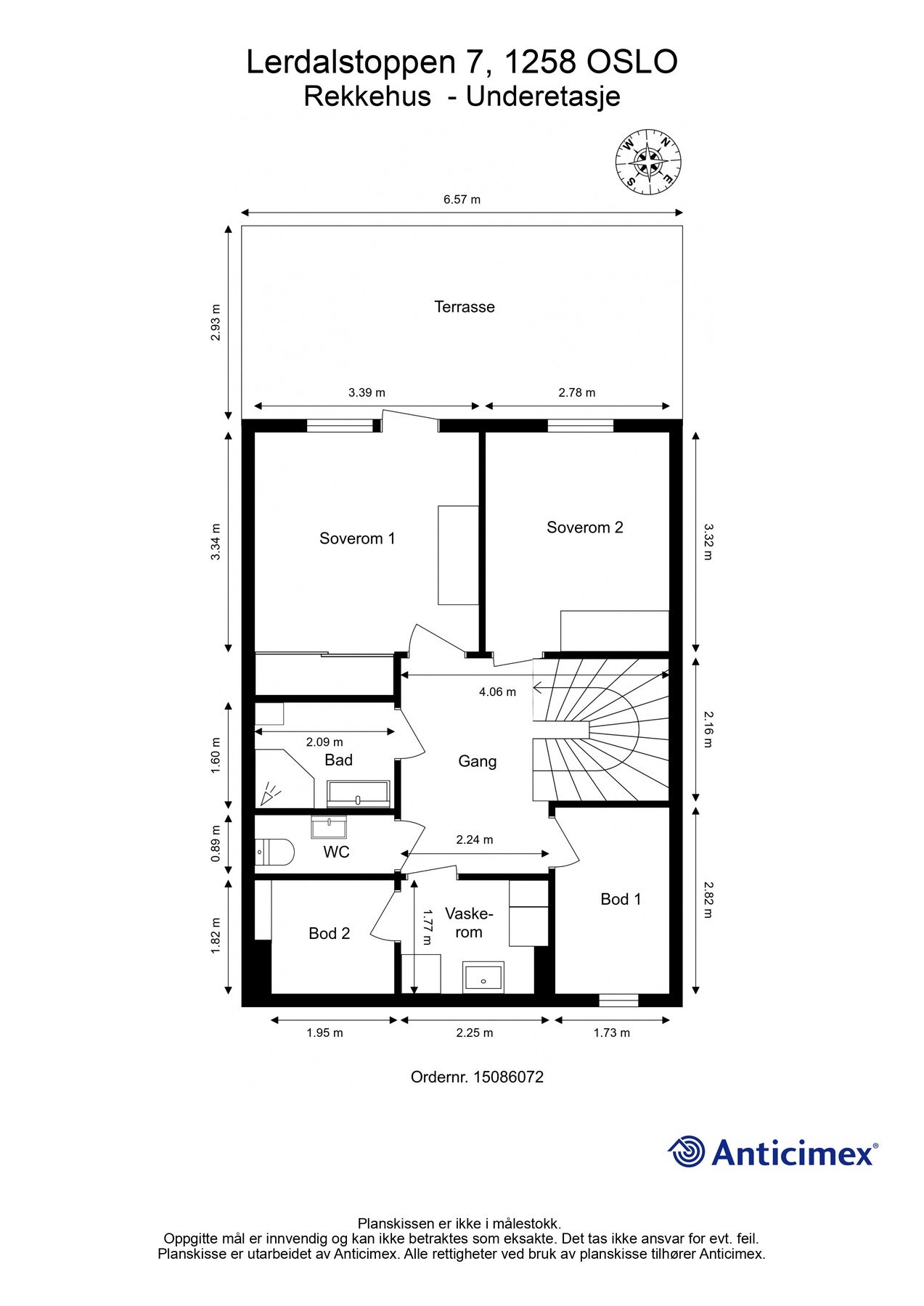 Plantegning 2.etg. Galleribilde