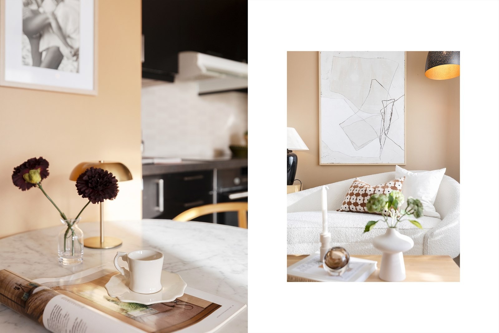 Leiligheten har pene overflater med laminat gulv og lysmalte vegg- og himlingsflater. Galleribilde